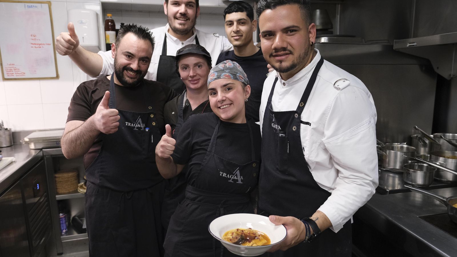 Equipo de cocina de Tragatá.