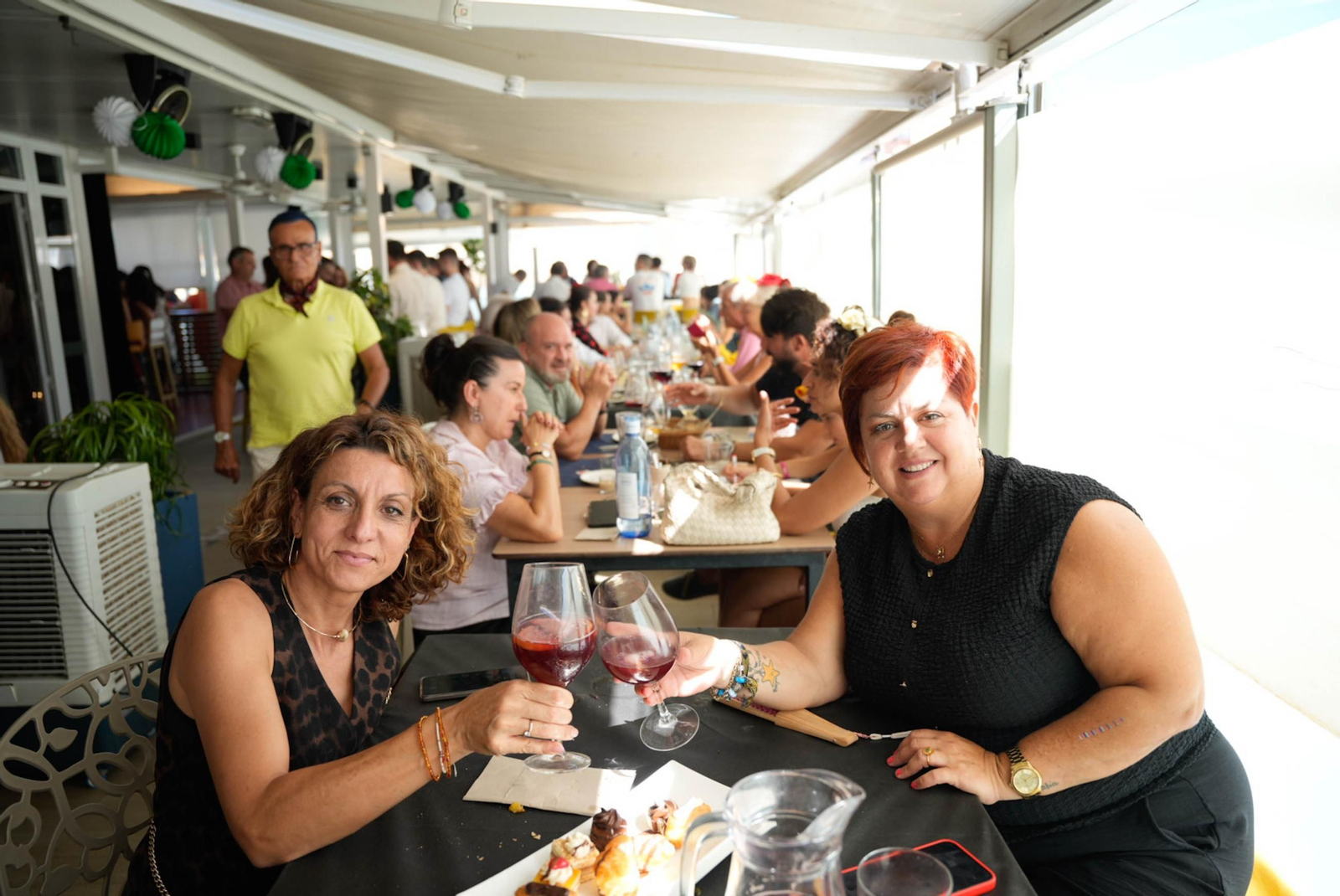 Disfrutando de la feria del mediodía en la jornada del jueves