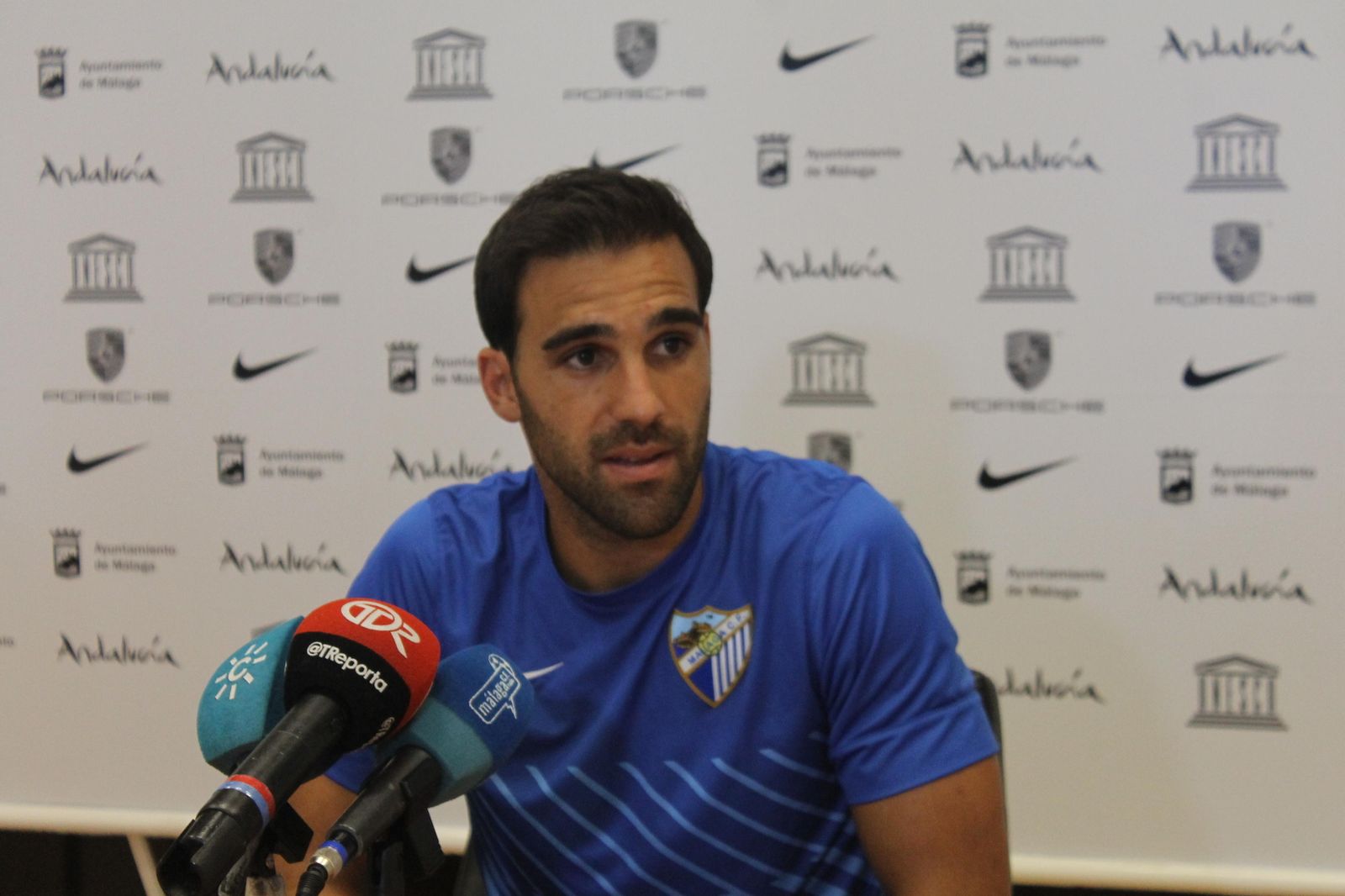 Jesús Gámez, en su etapa como malaguista.