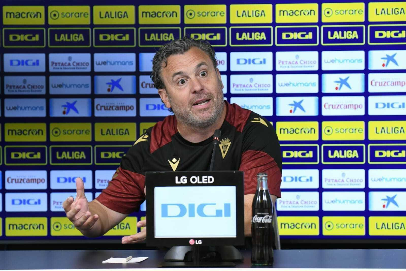 El entrenador del Cádiz Sergio González.