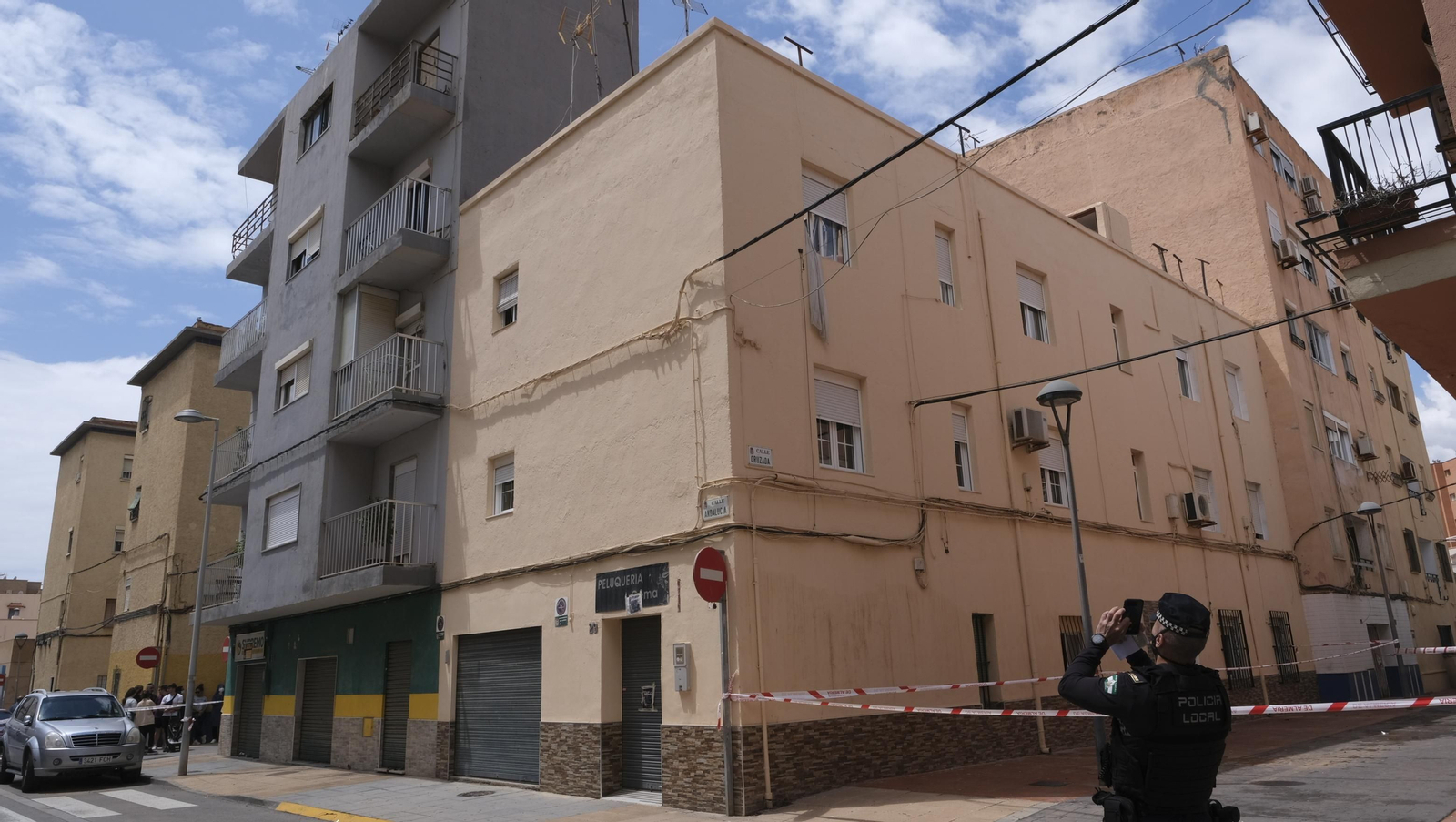 Imágenes de la vivienda con daños en el Tagarete. Almería