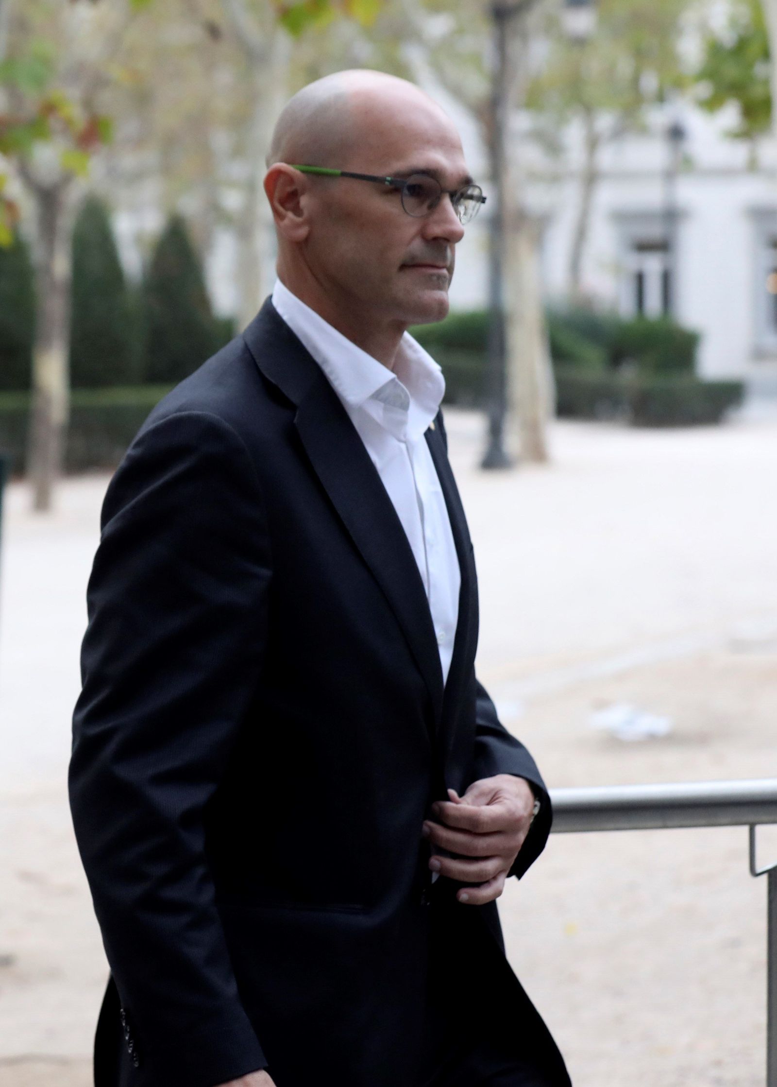 Llegada a la Audiencia Nacional de los miembros del cesado 'Govern' y de la Mesa del 'Parlament'