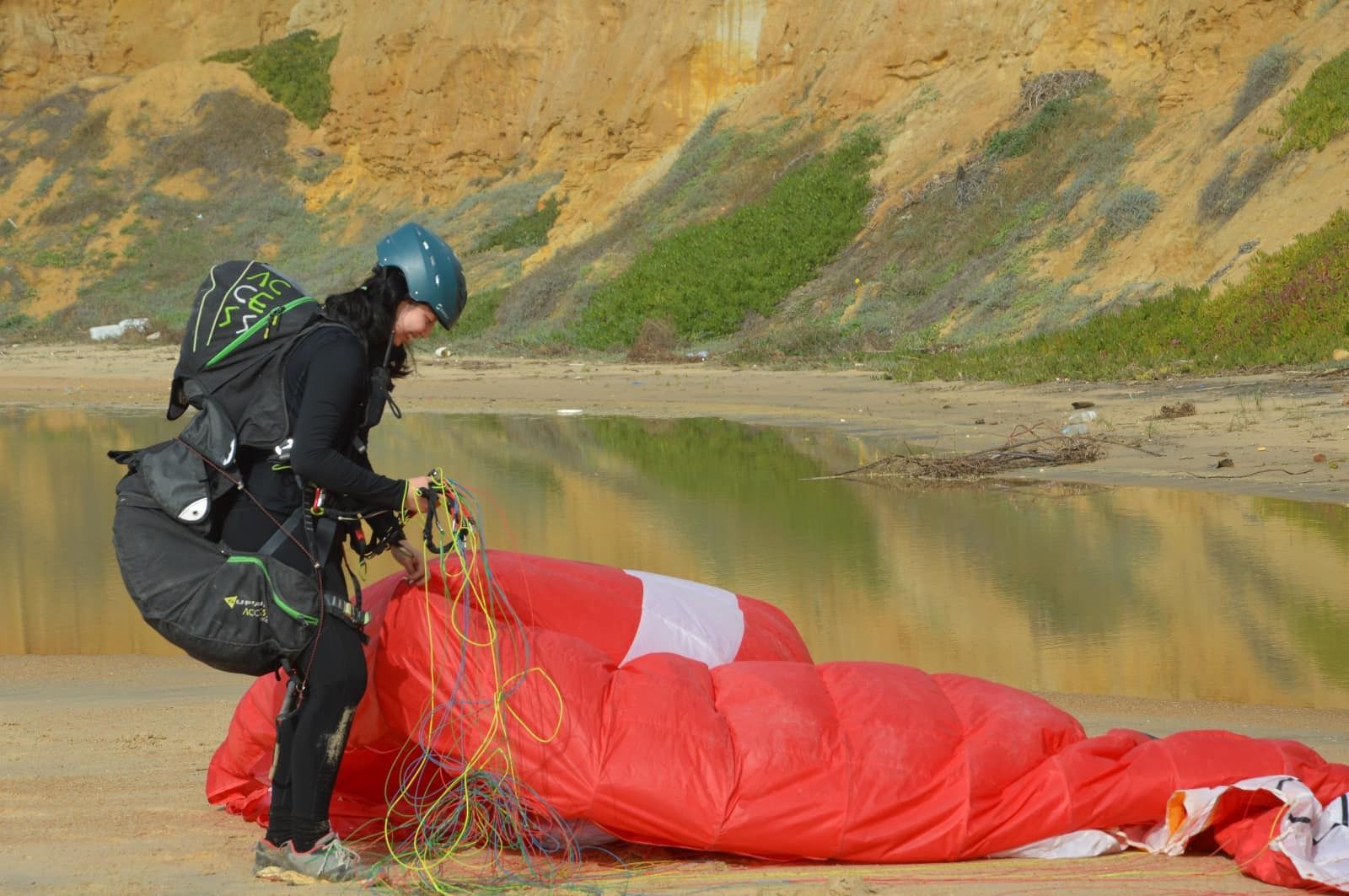 La duna de salto de parapente más alta de Europa está en esta playa de Huelva