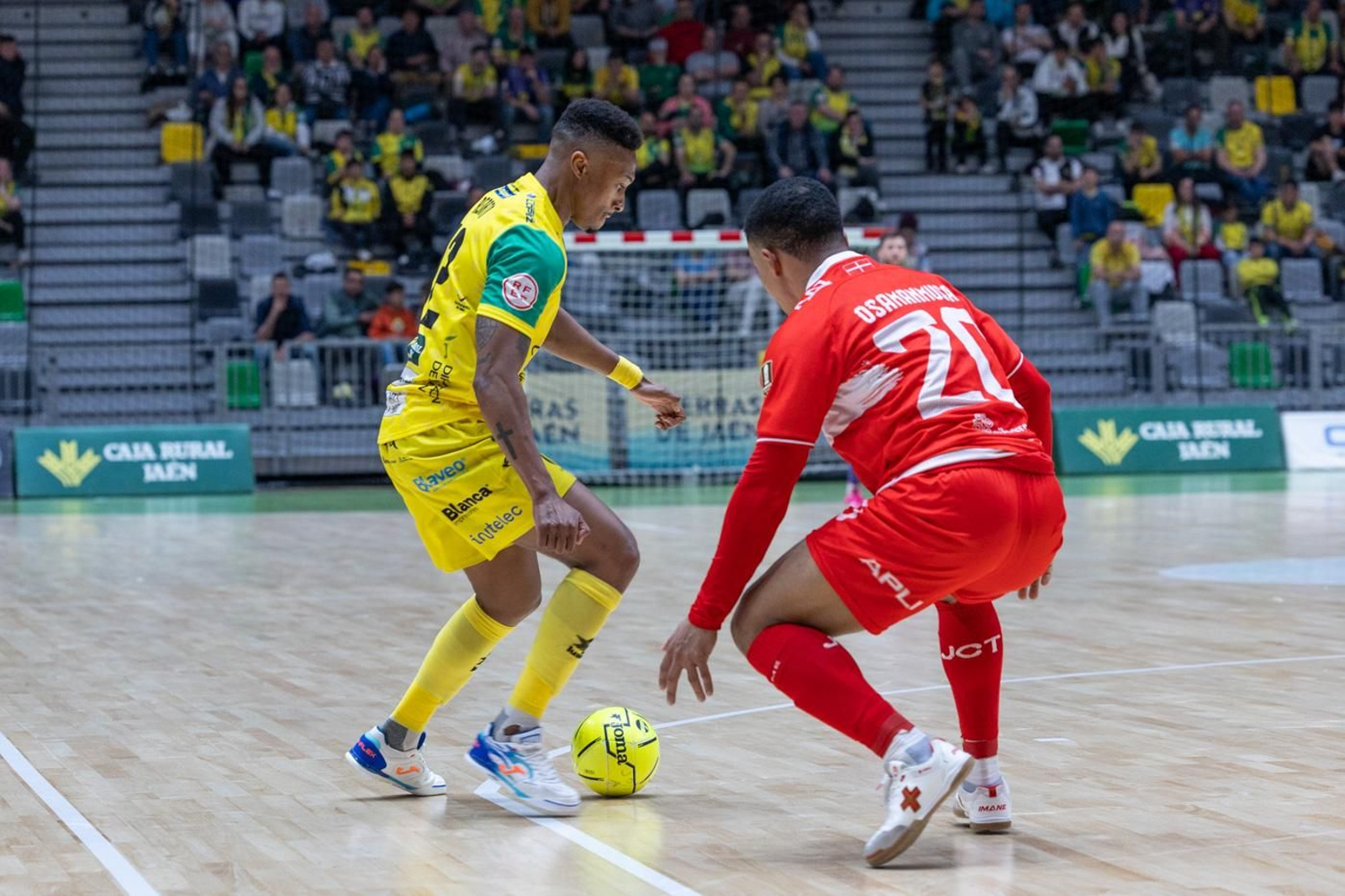 En imágenes: la afición y mejores jugadas del Jaén FS - Jimbee Cartagena