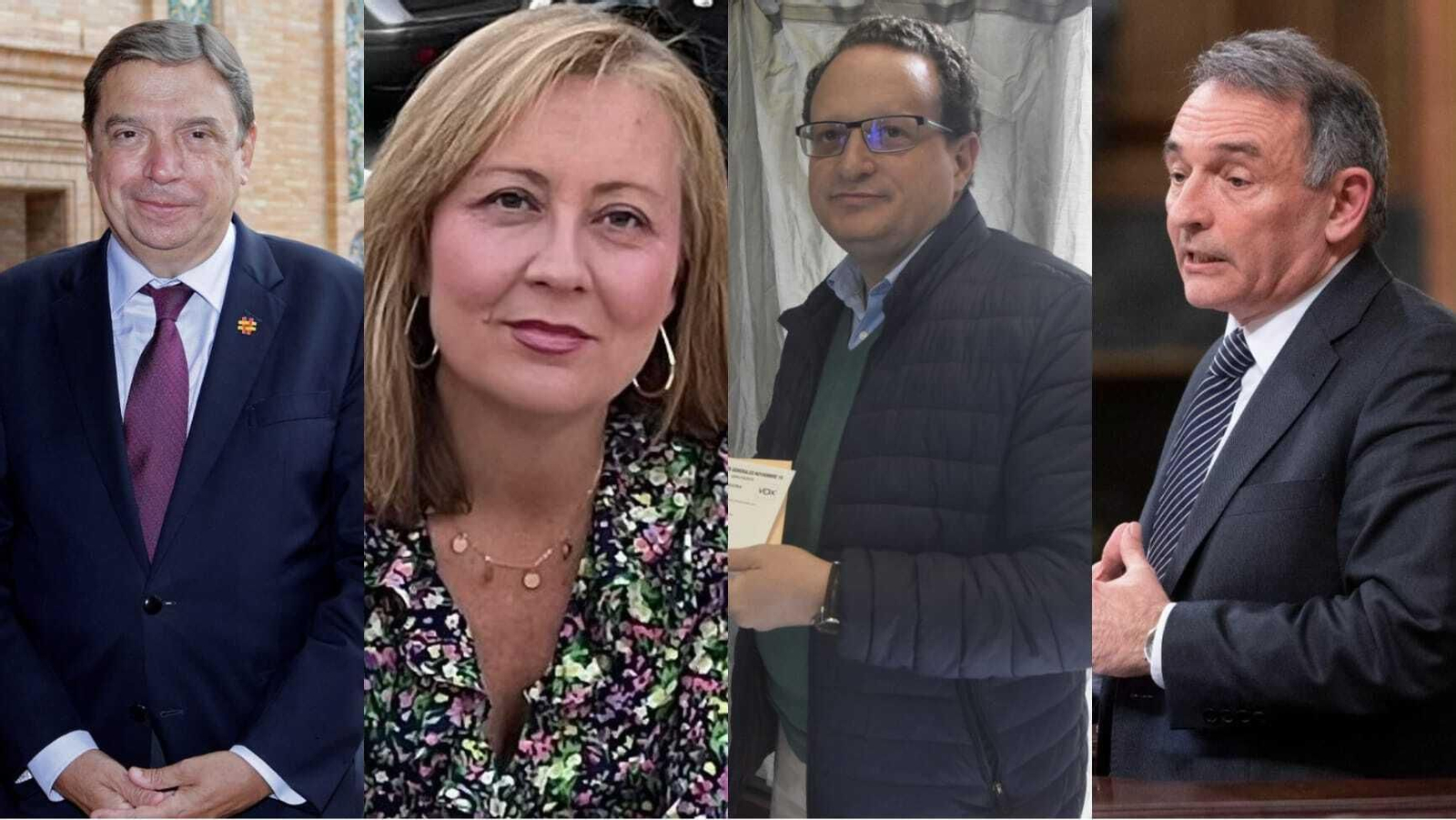 Luis Planas, Isabel Prieto, José Ramírez del Río y Enrique Fernando Santiago Romero.