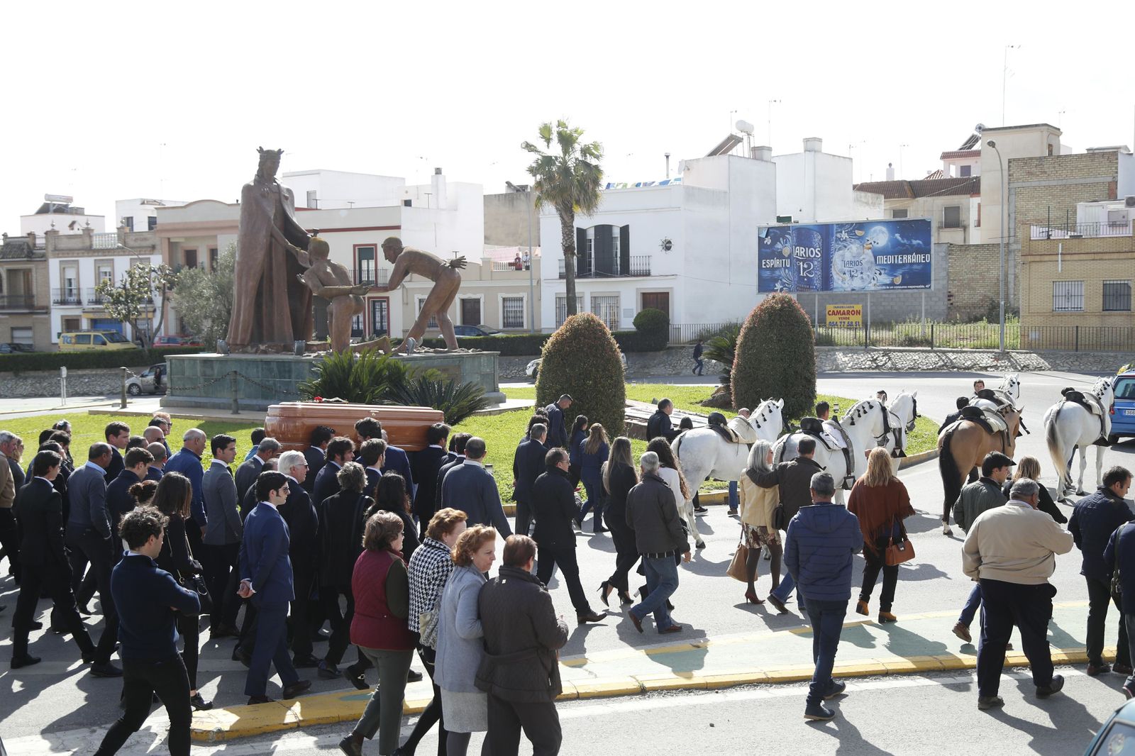 Las imágenes del funeral de Ángel Peralta