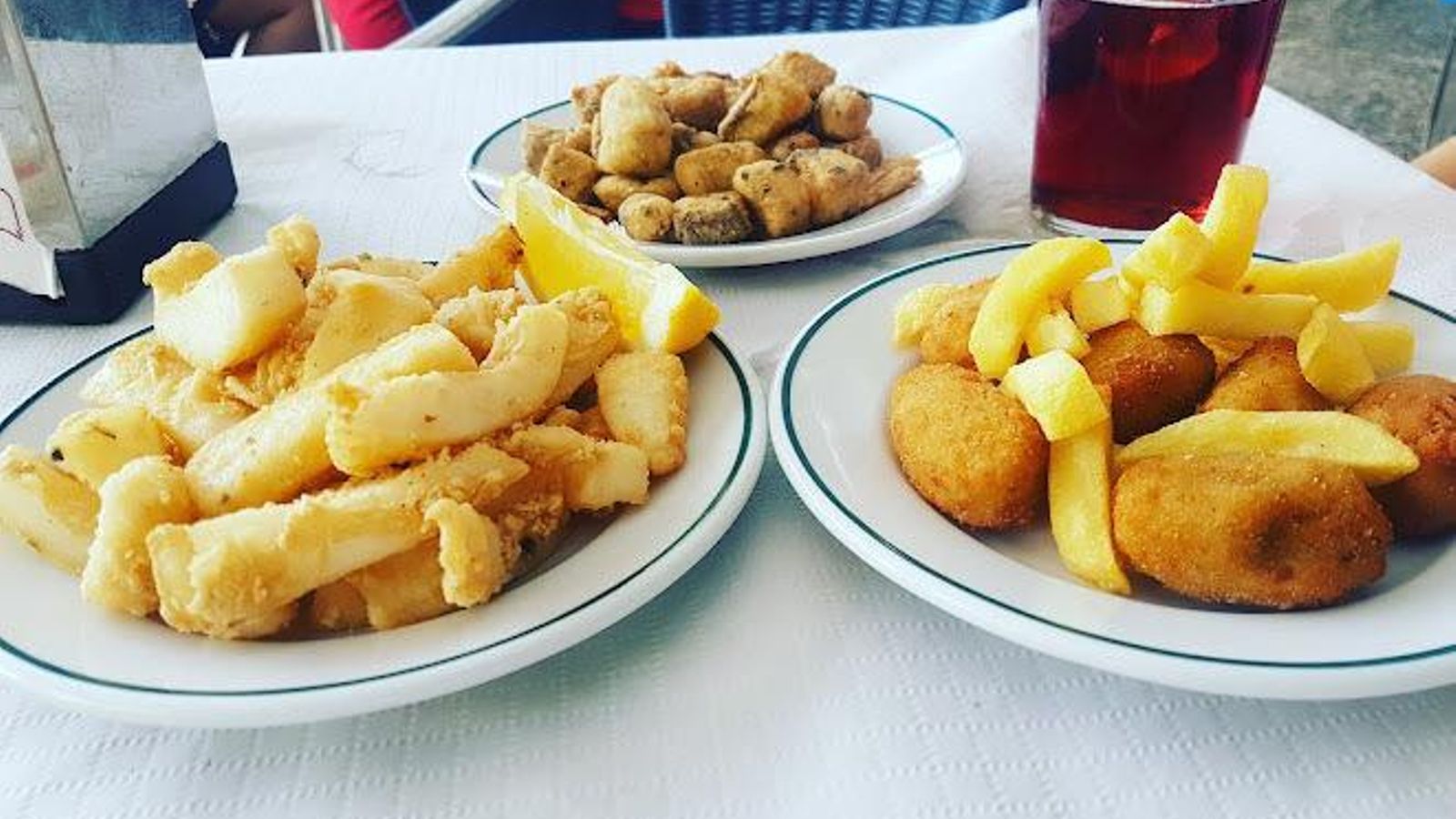 Platos de la Venta Albariza.