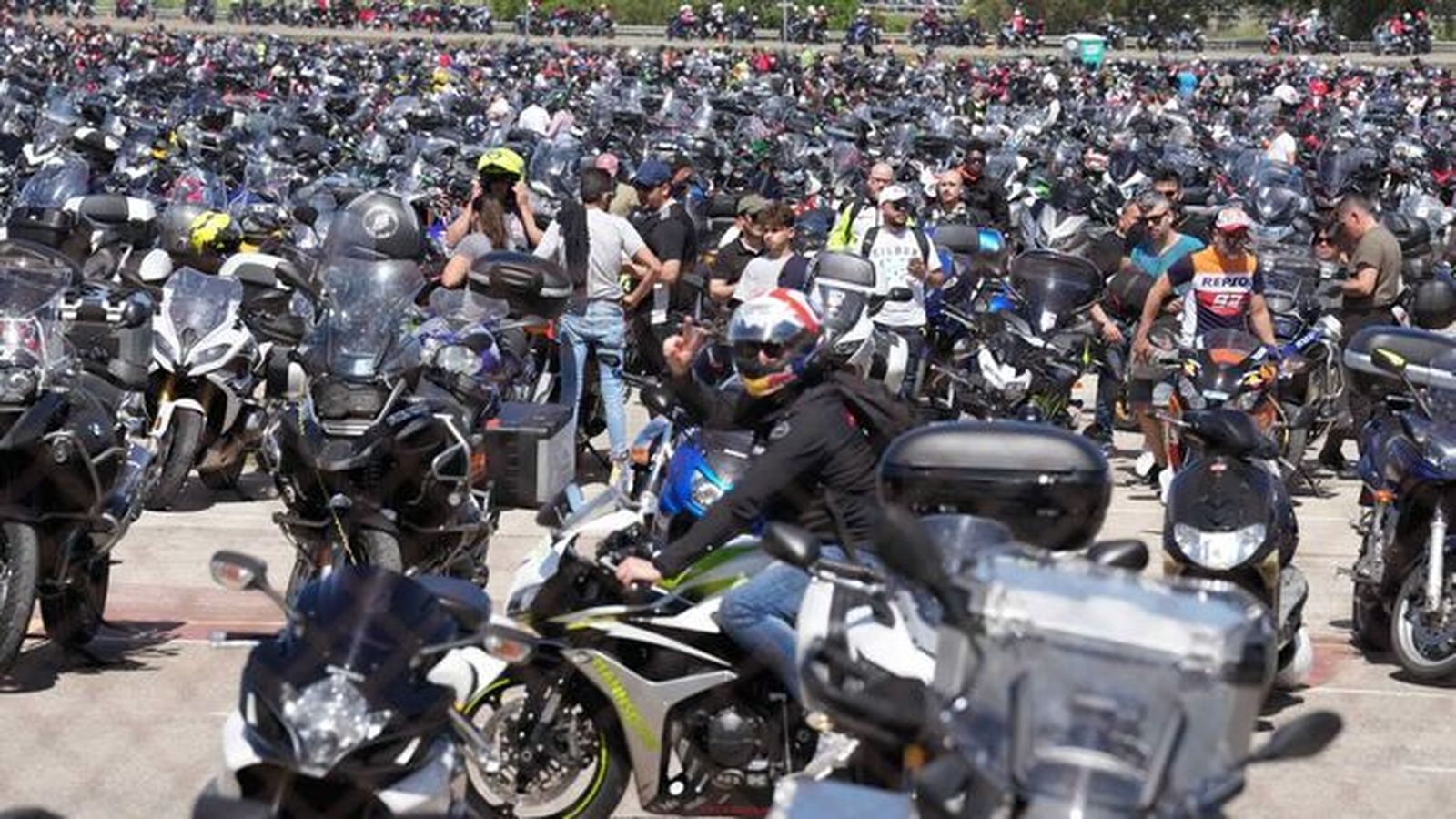 Aparcamiento del Circuito, durante el Gran Premio de 2022.
