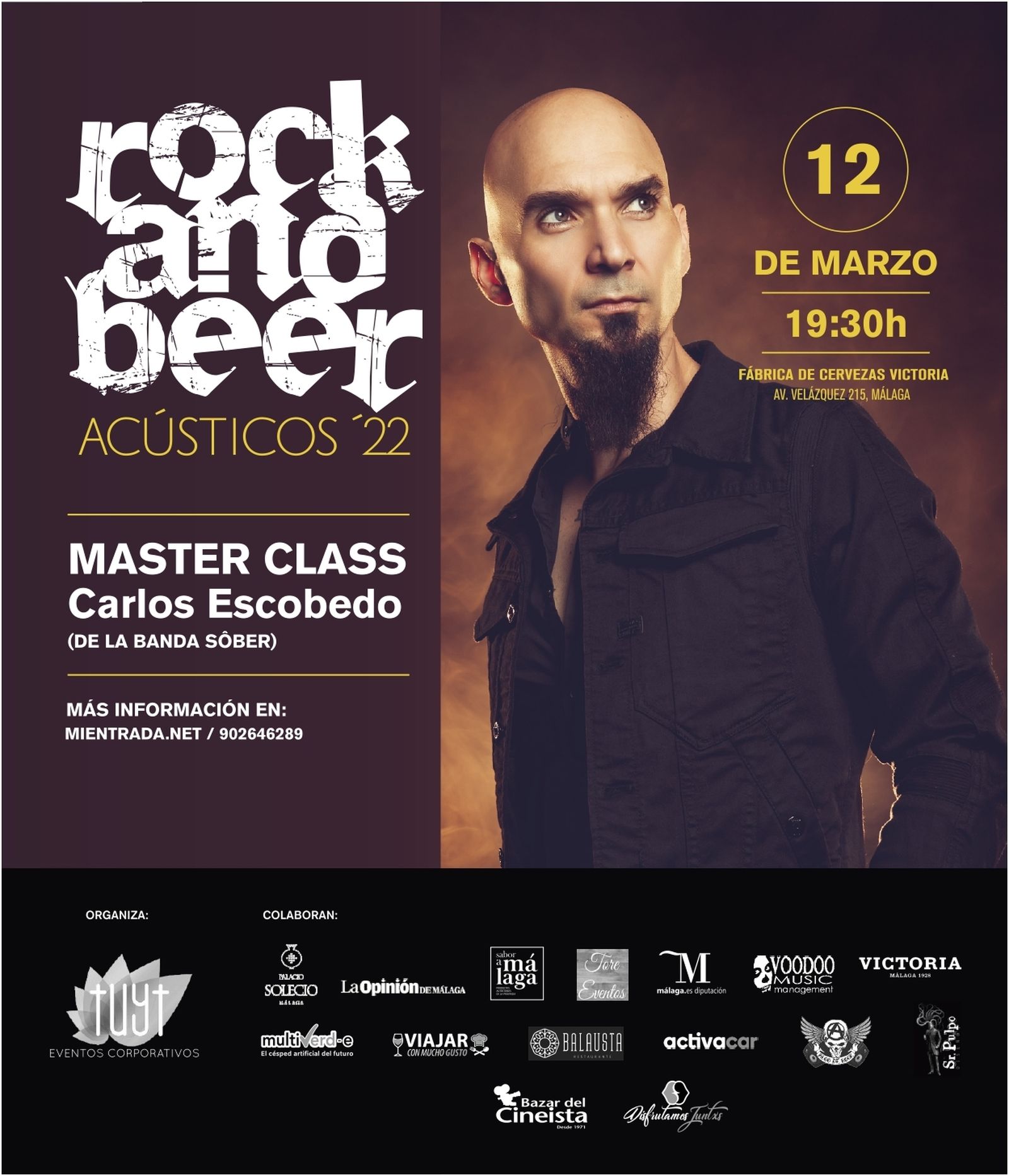 'Rock and Beer', conciertos en acústico con figuras del rock nacional, y con Sabor a Málaga