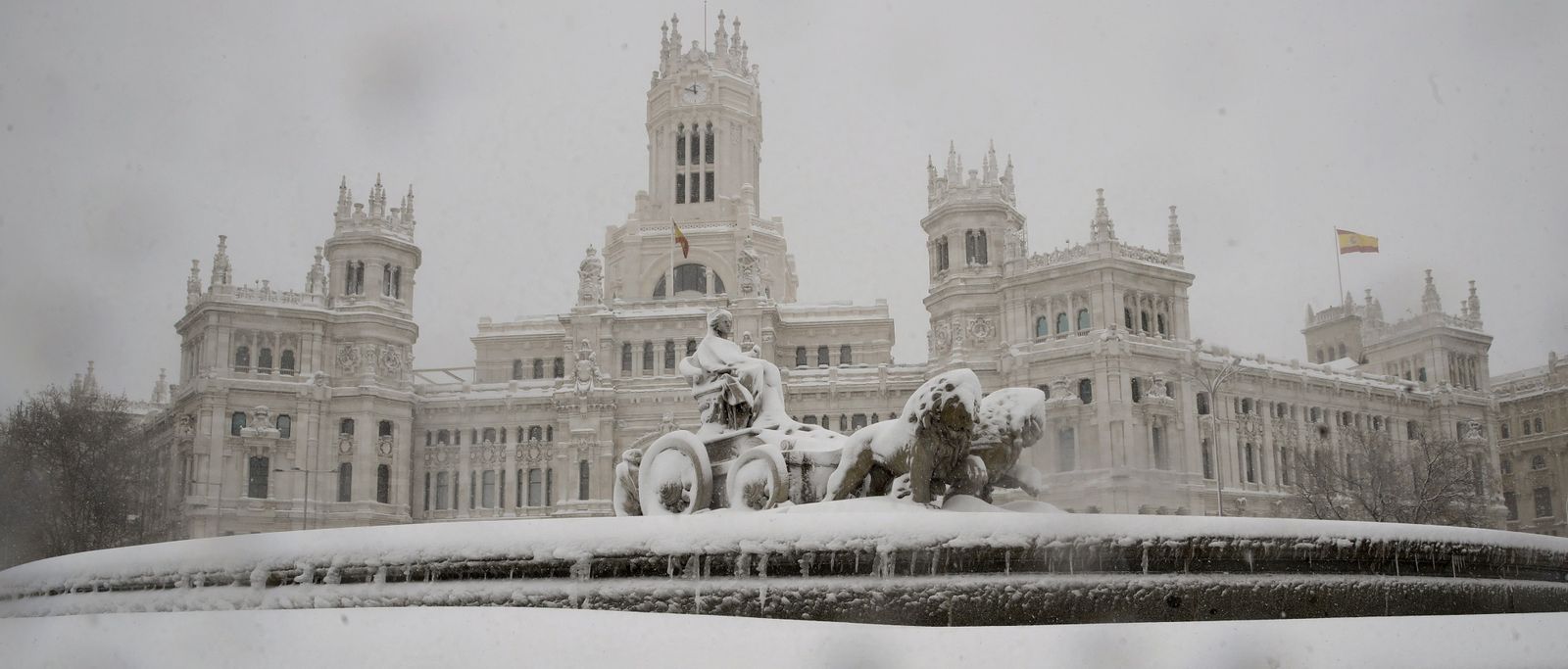 La madrileña Plaza de Cibeles, el pasado sábado.