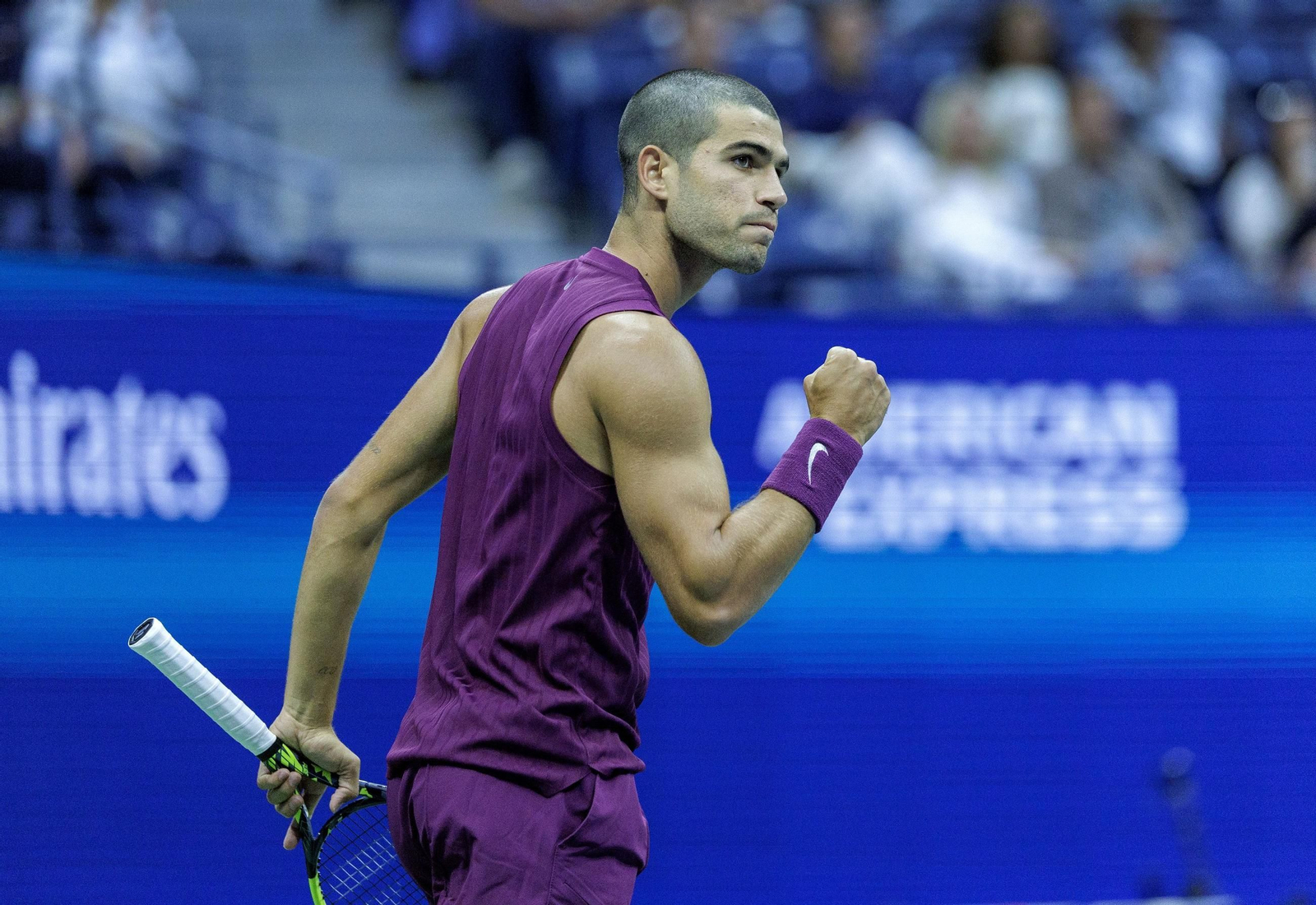 Las fotos del demoledor Alcaraz en la segunda ronda del US Open