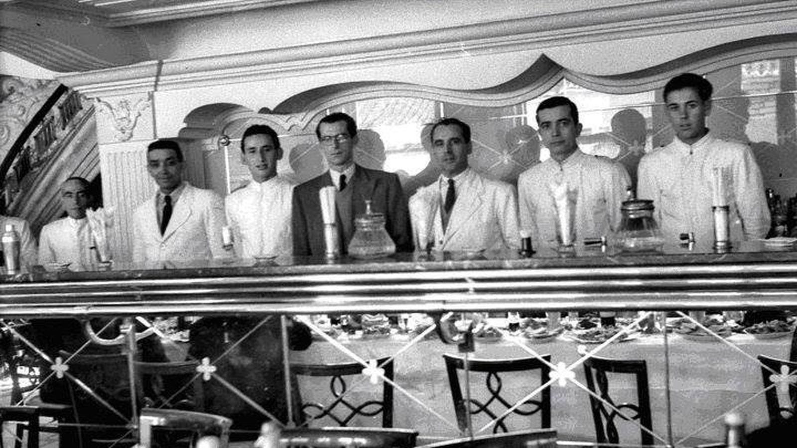 Bar Modelo, el día de su inauguración en 1949.