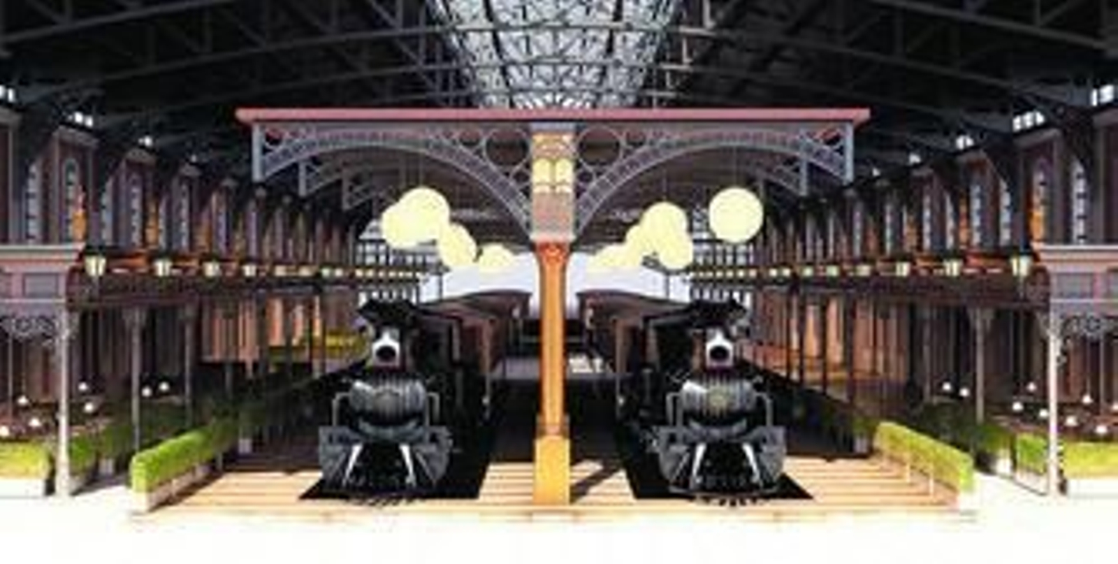 Una imagen virtual diseñada por el estudio de Álvaro Linares sobre cómo será el mercado gastronómico.