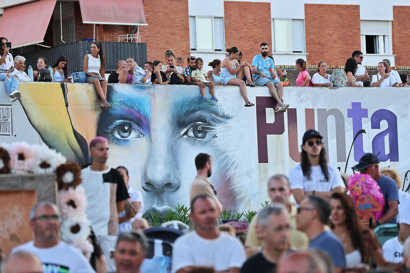 Imágenes de la Virgen del Carmen procesionando en Punta Umbría