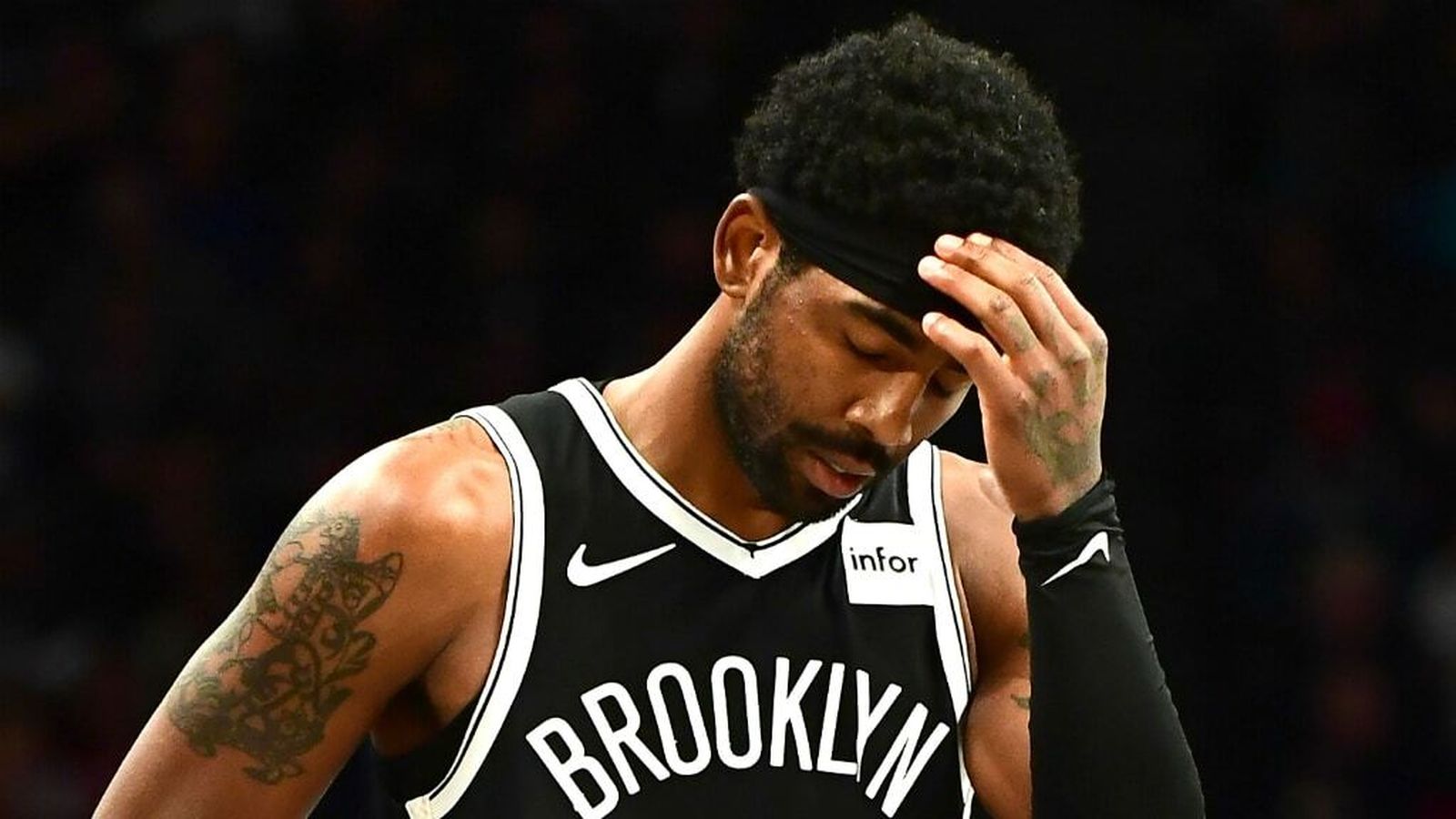 Kyrie Irving, en un partido con los Nets.