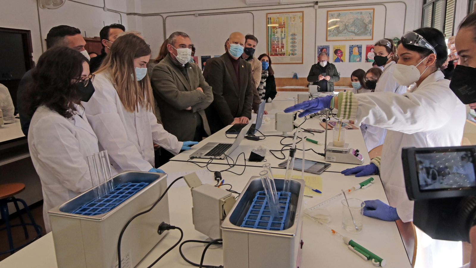 Visita del consejero Javier Imbroda al IES Padre Luis Coloma