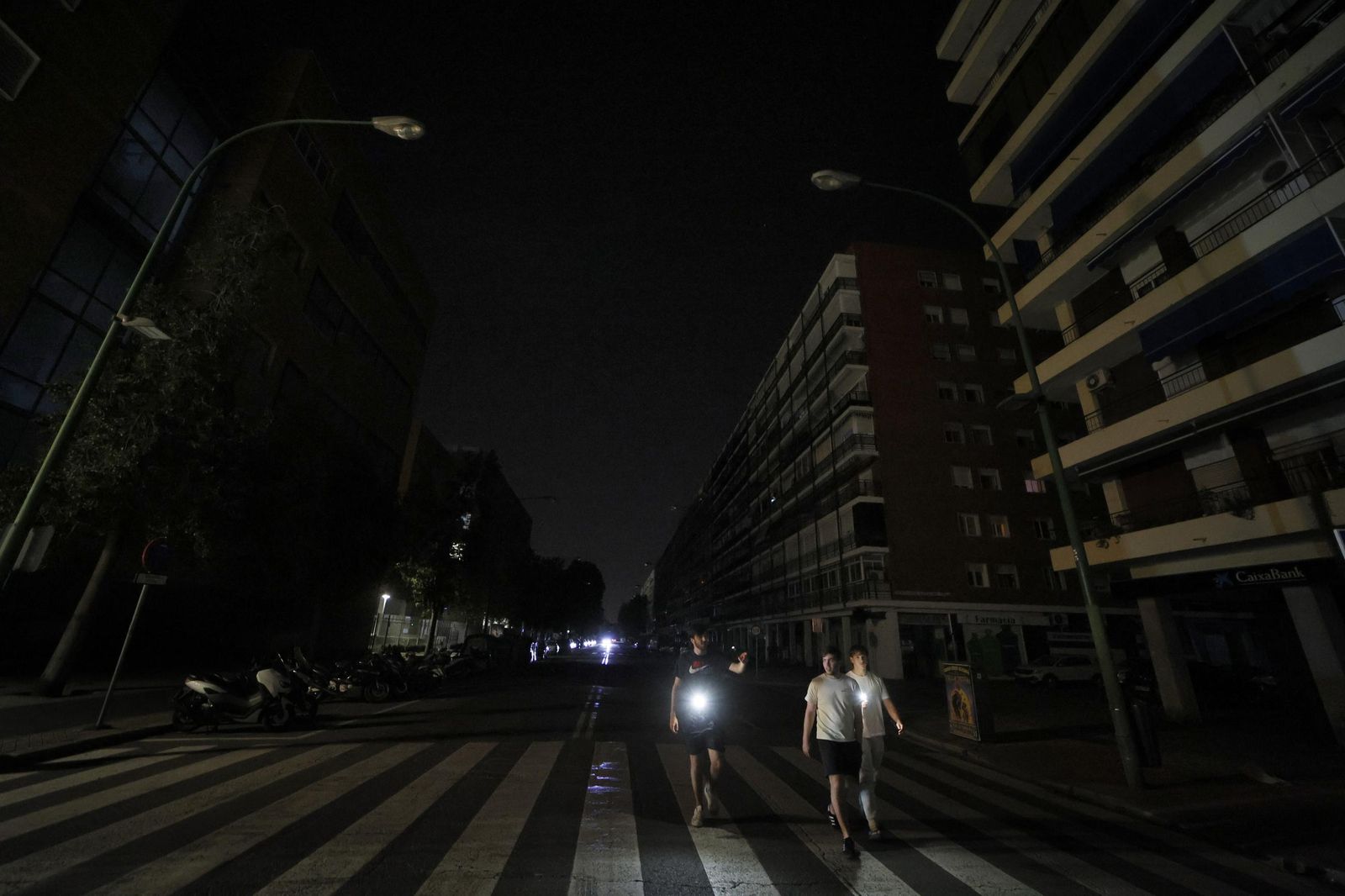 Imágenes del apagón en Sevilla