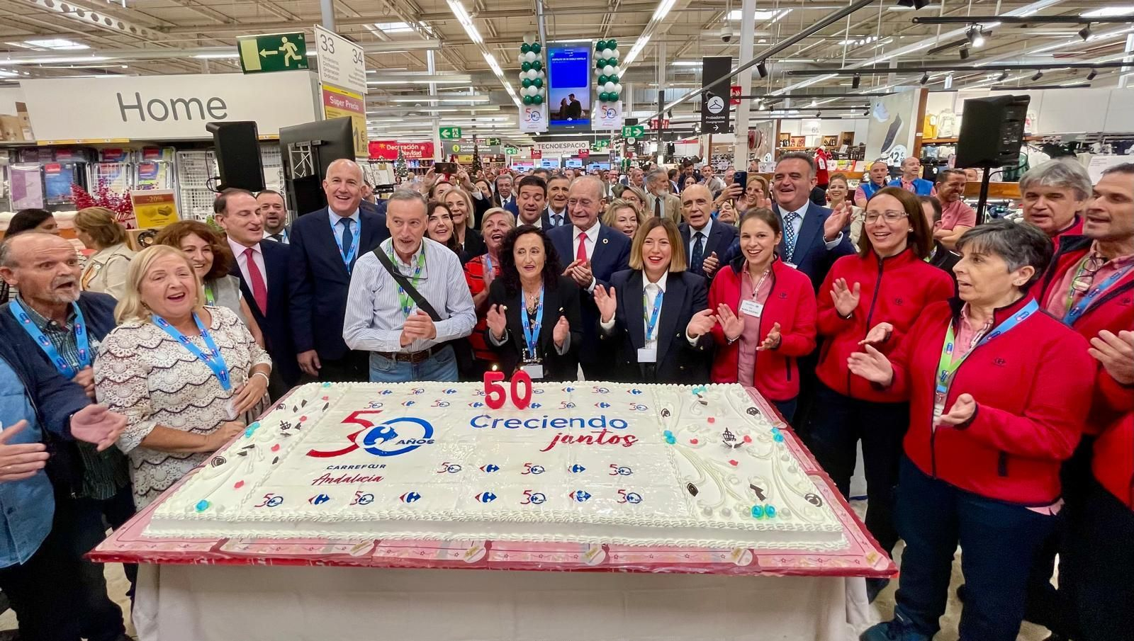 Acto de celebración del 50 aniversario de Carrefour.