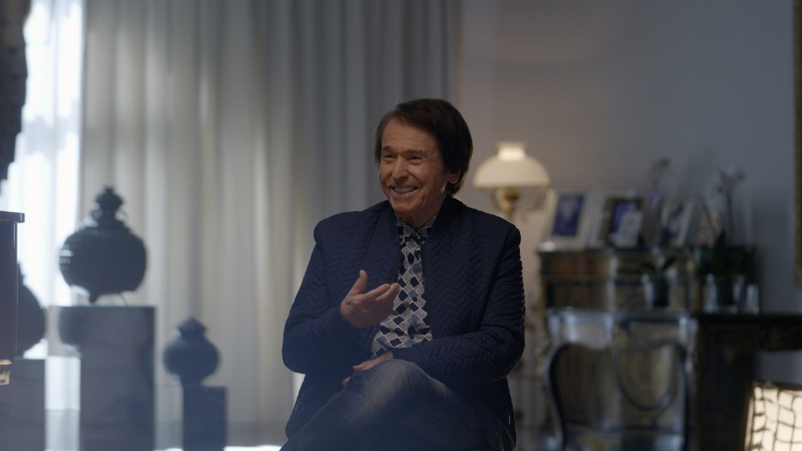 Raphael en un tramo de la entrevista