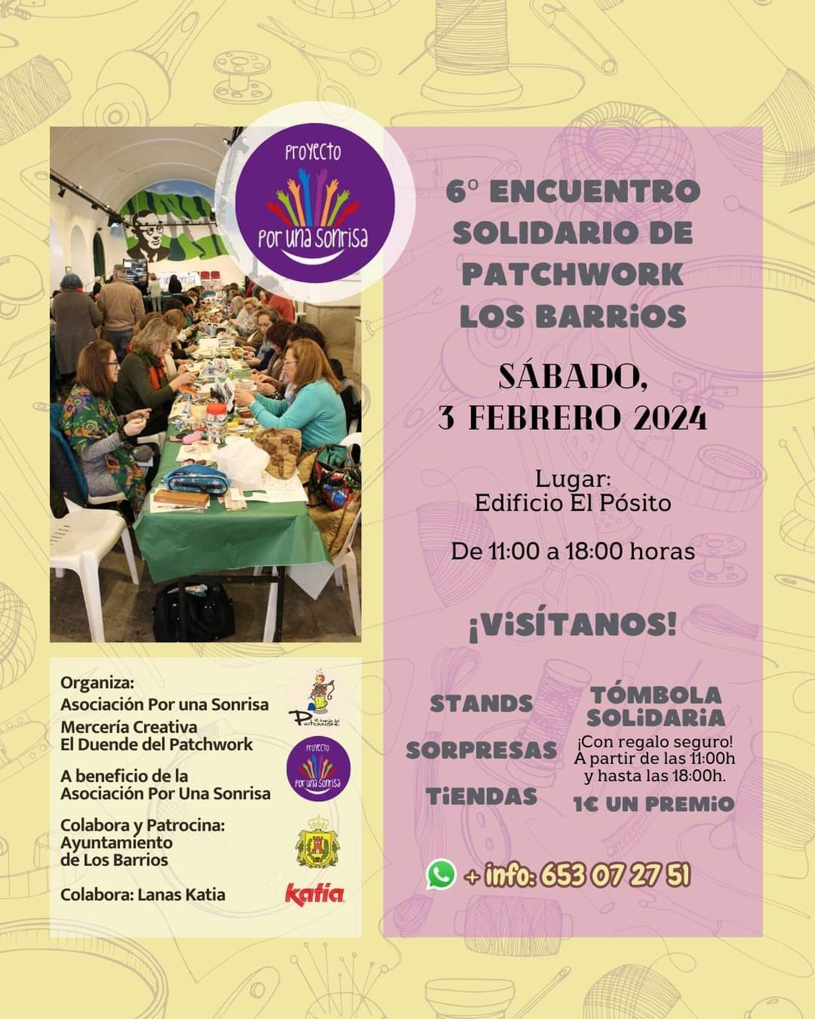 Cartel VI Encuentro solidario Patchwork Los Barrios