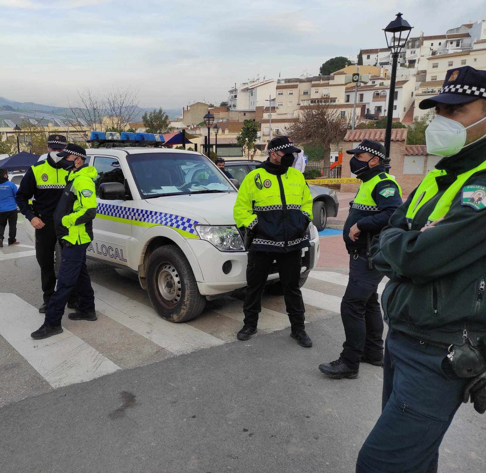Agentes de la Policía Local de Casabermeja.