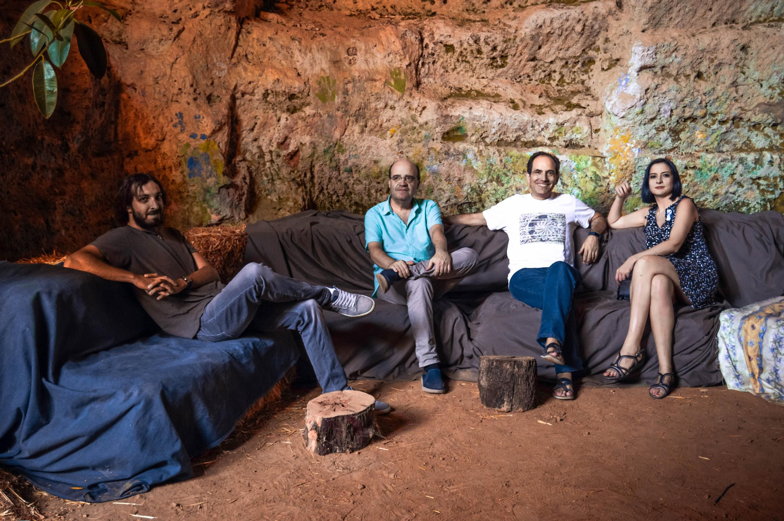 Aquel Trovar (de izquierda a derecha, Daniel Sáez, Antonio Torralba, José Ignacio Fernández y Delia Agúndez)