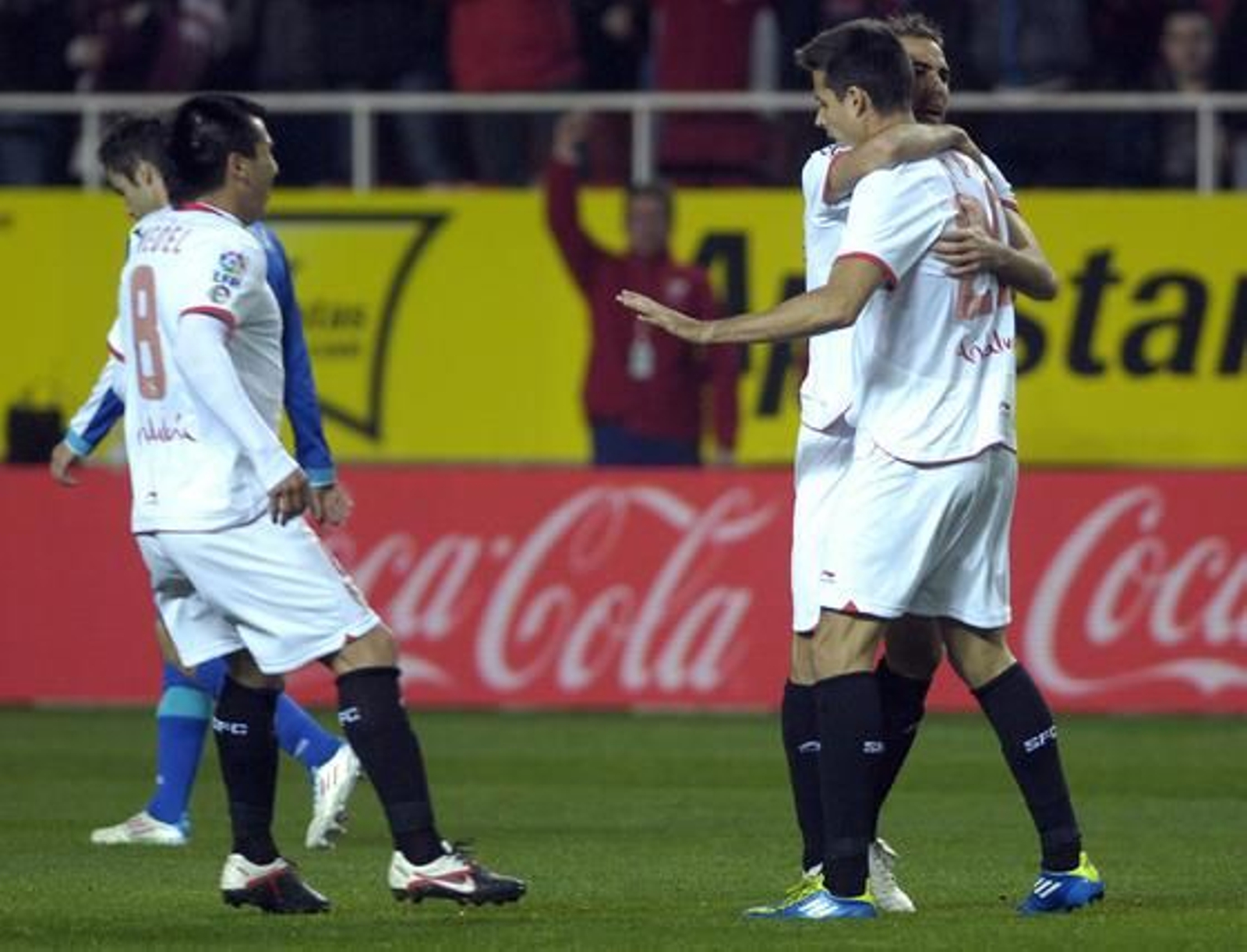 El Sevilla gana con autoridad al Getafe en el Sánchez Pizjuán. / Manuel Gómez