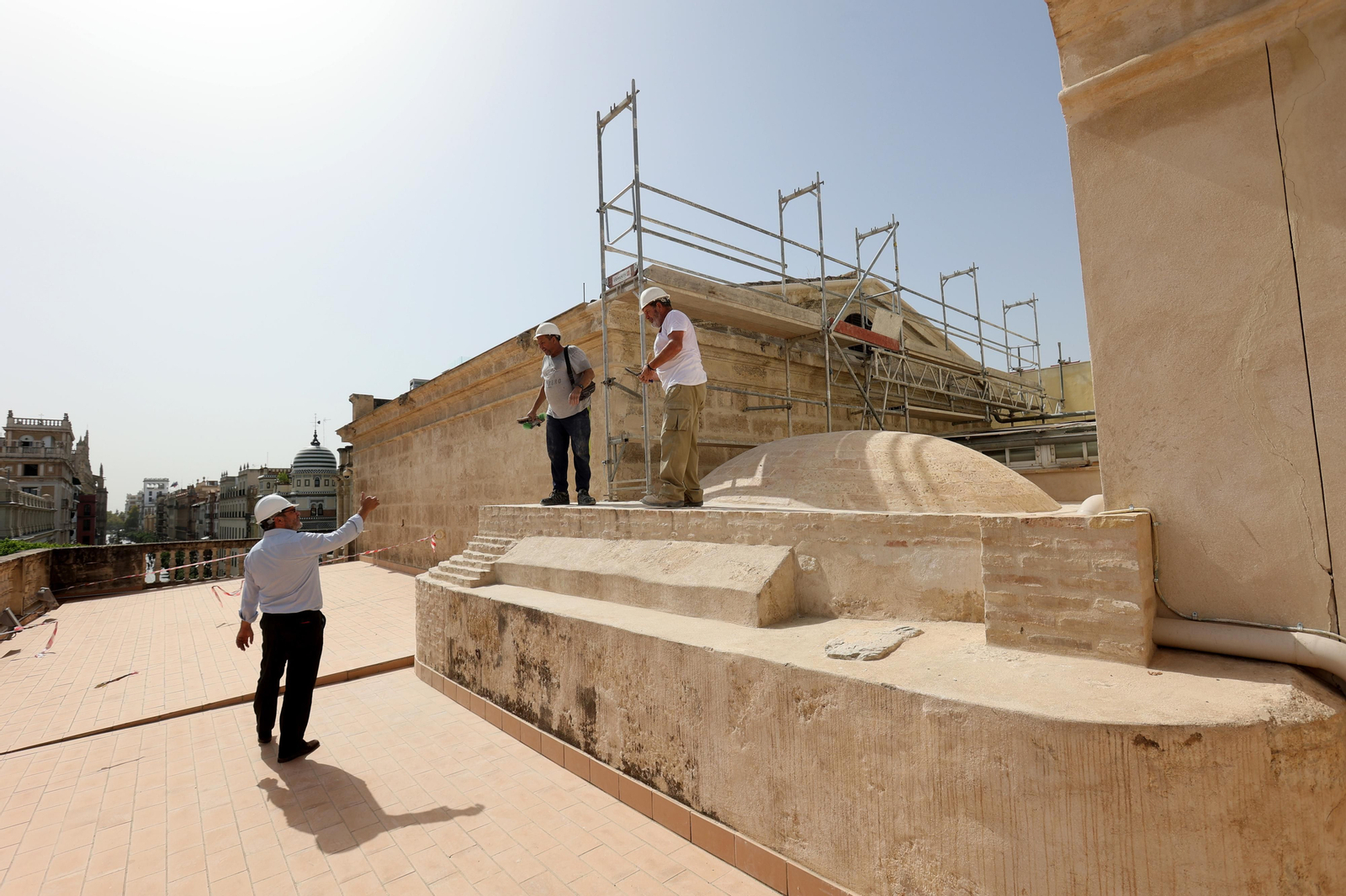 Obras en la fachada del ayuntamiento