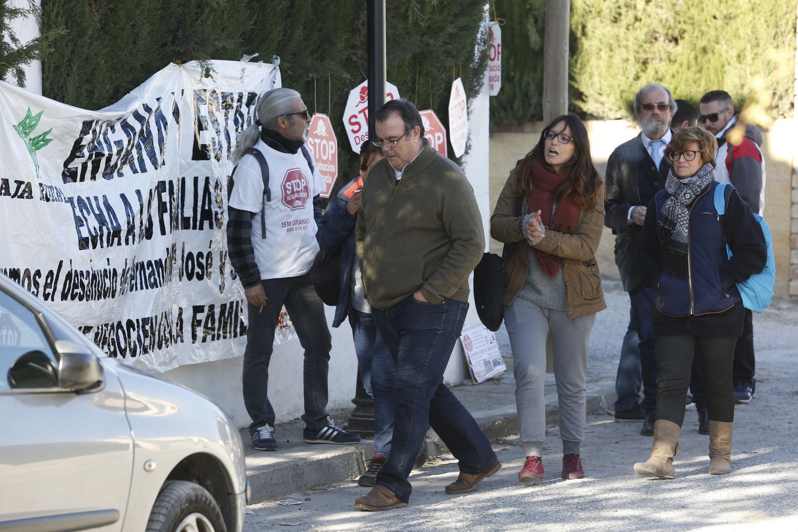 Las imágenes del desahucio en Las Gabias