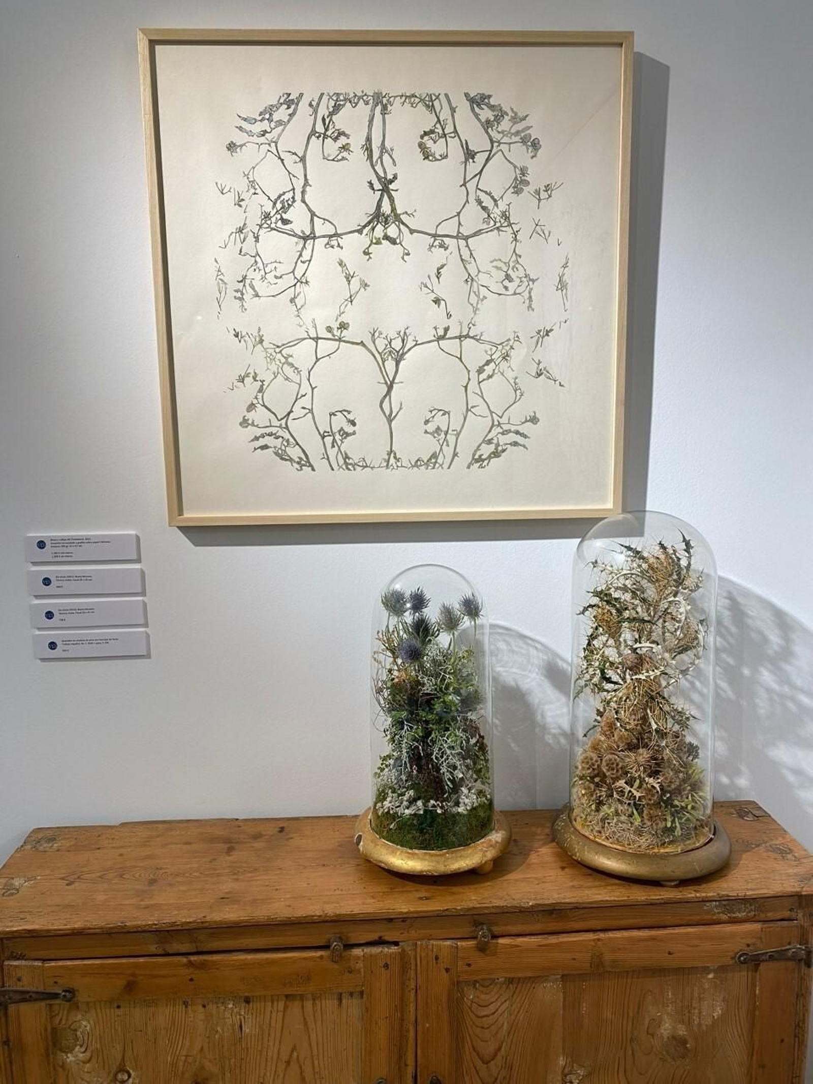 Una de las piezas que pueden verse de la artista.