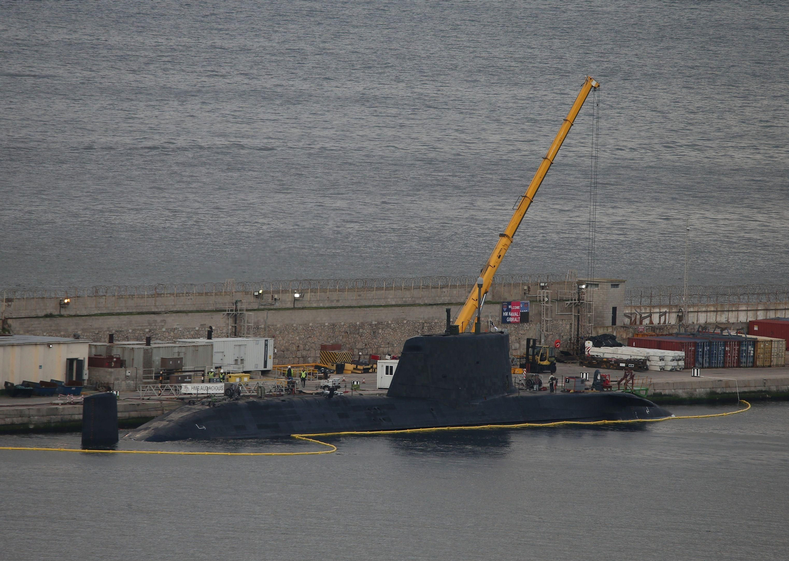 El submarino nuclear 'HMS Audacious', el pasado marzo en Gibraltar.