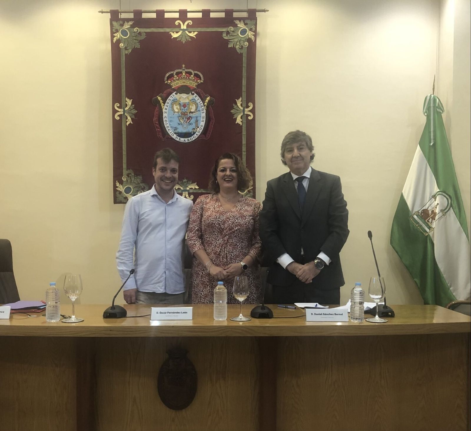 Daniel Sánchez Bernal, Rosalía Pascua Ponce y Óscar Fernández León