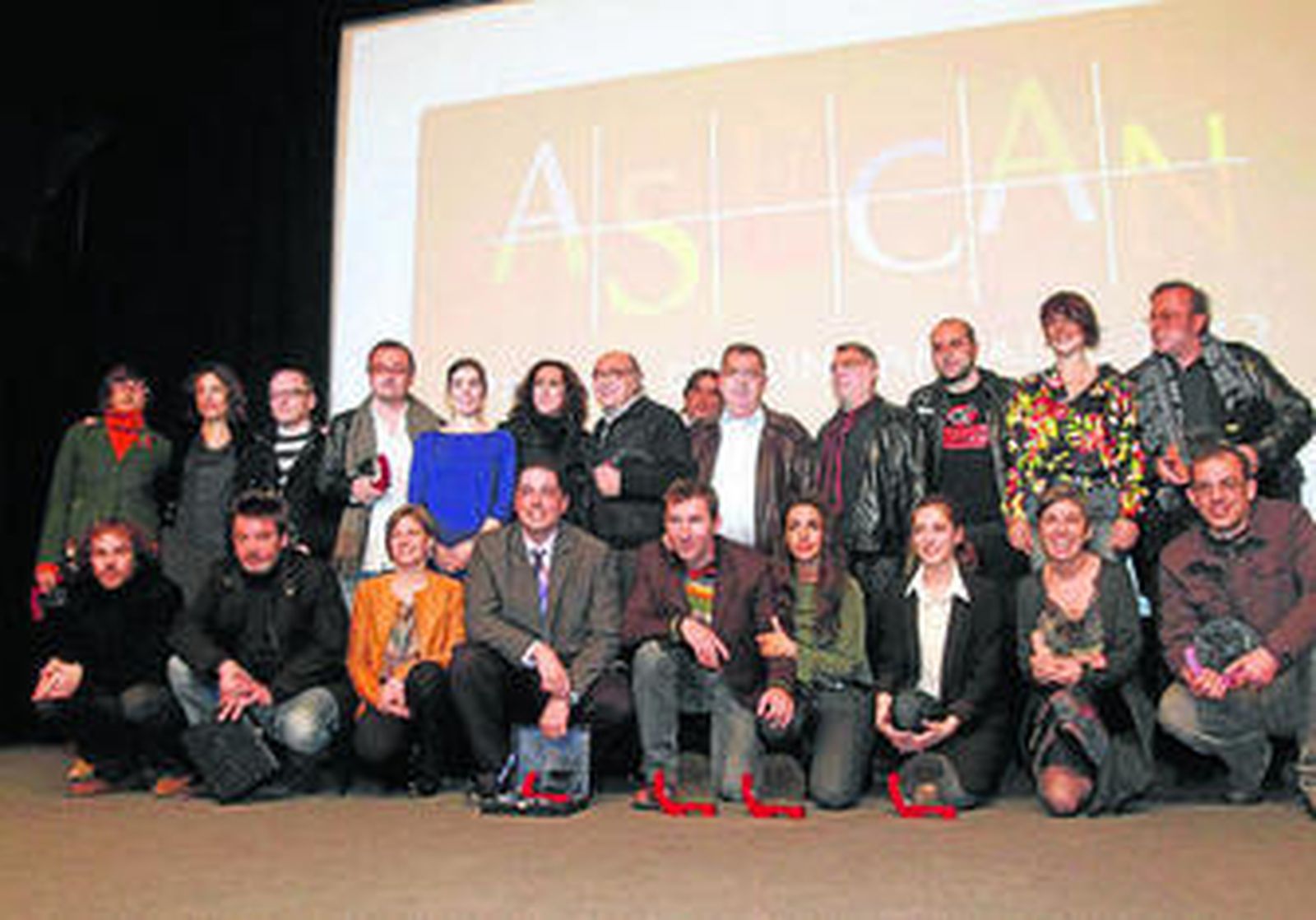 Los premiados, ayer, en Córdoba.