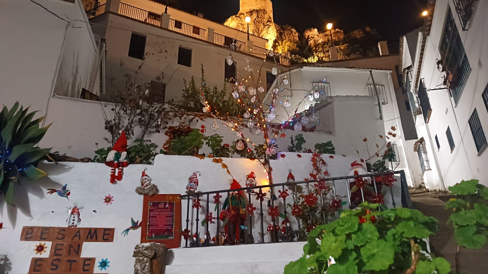 Decoración navideña de El Rincón del Beso