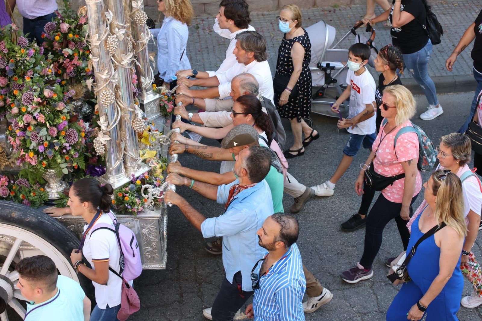 La Hermandad del Rocío de Jerez, entrando en la ciudad en su regreso