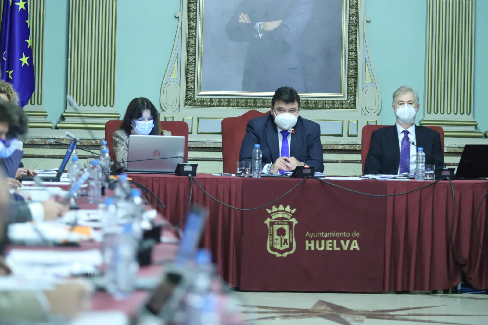 Pleno ordinario en el Ayuntamiento de Huelva