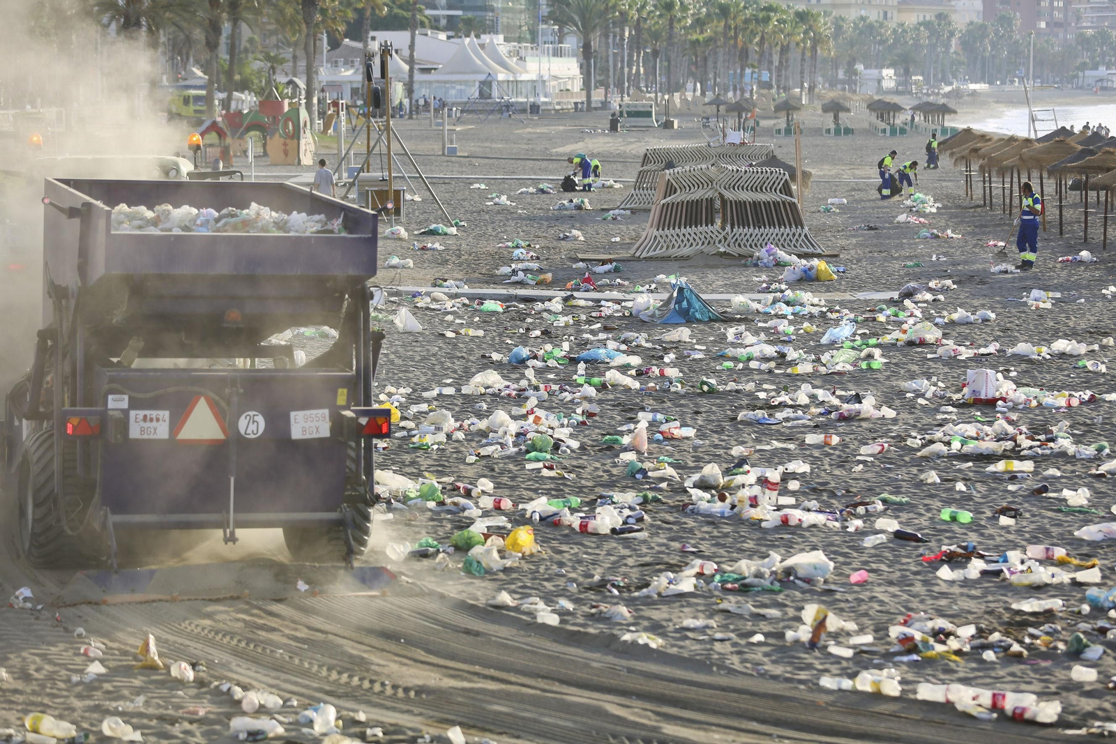 La Malagata, en el año 2019, tras la noche de San Juan