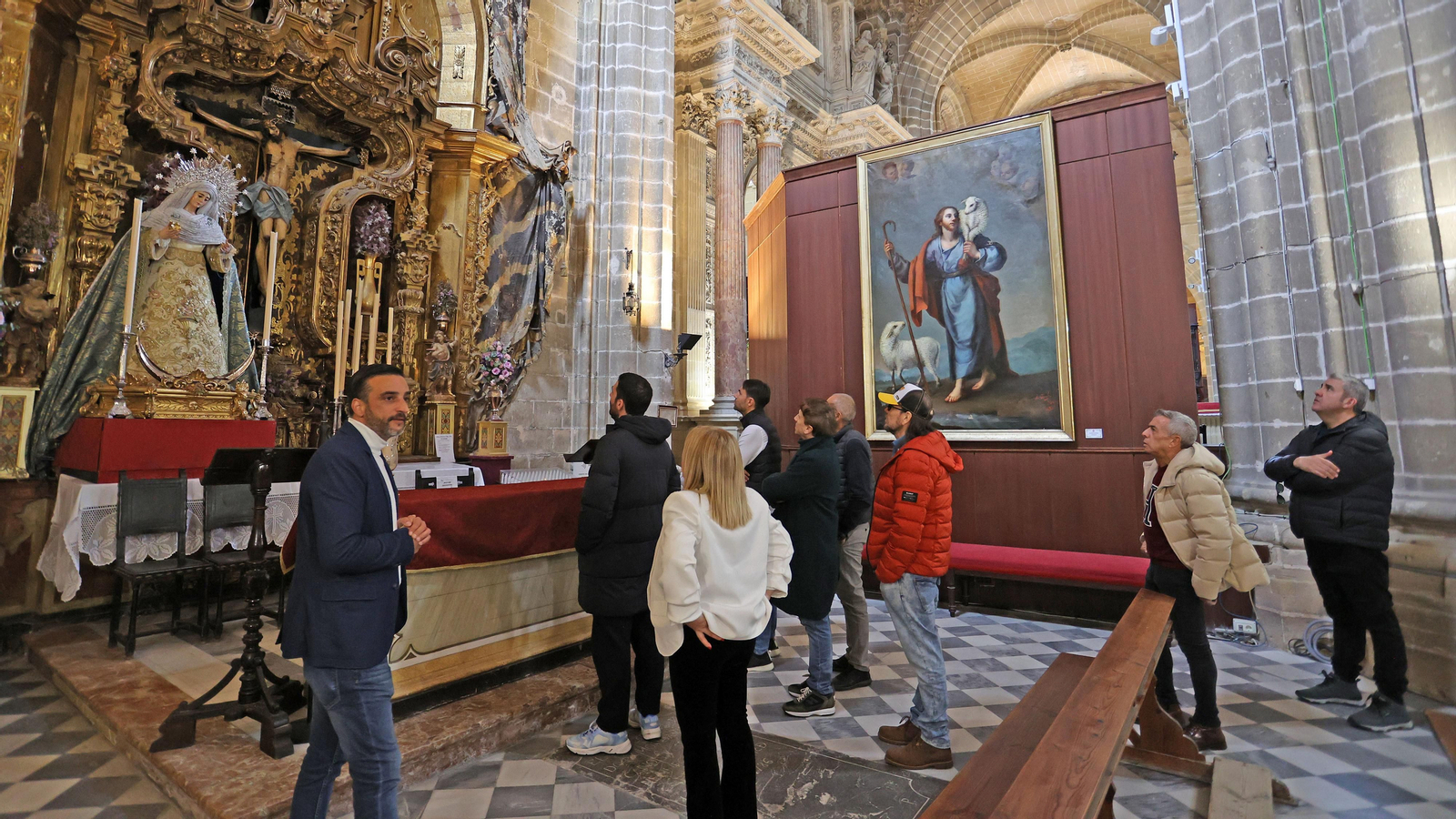 Visita a Jerez de famosos y artistas con el empresario José Luis López y Mamen Sánchez