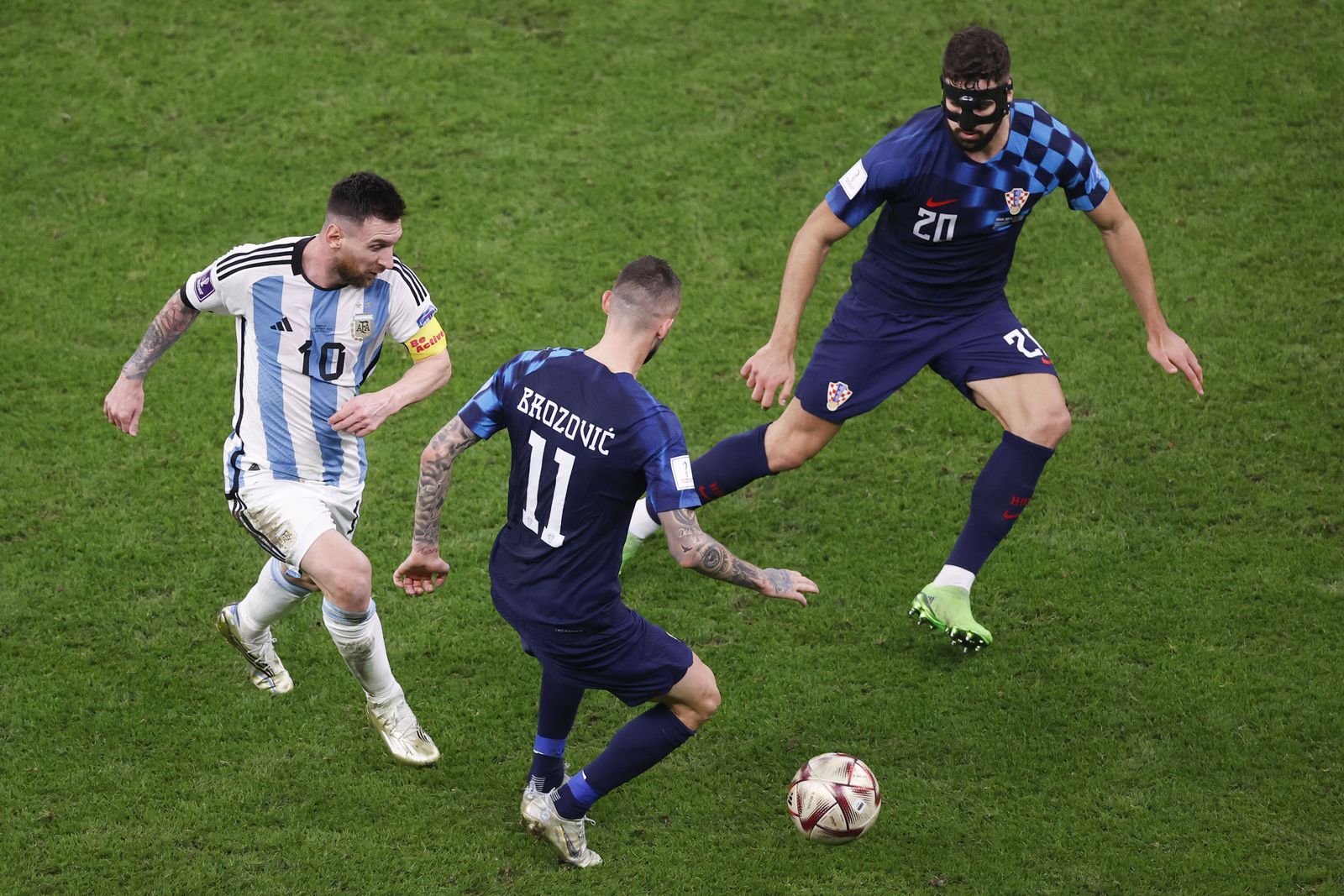 Las fotos de Messi contra Croacia