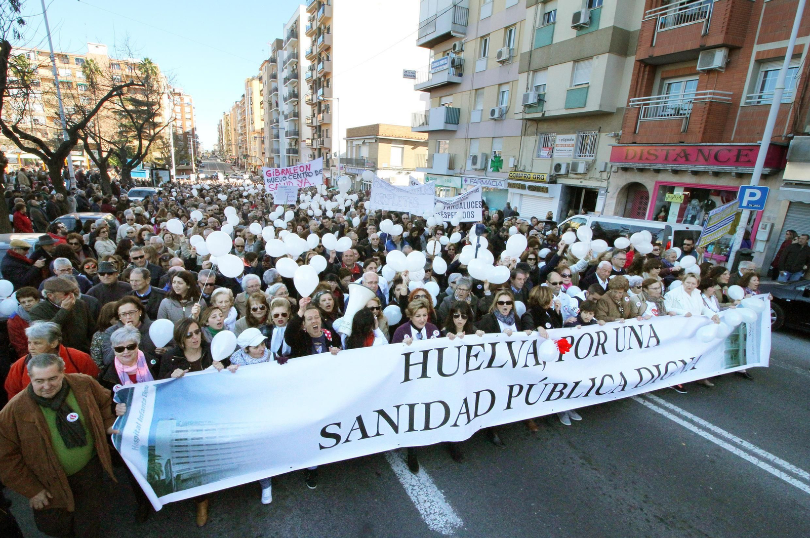 La marea blanca, en Huelva