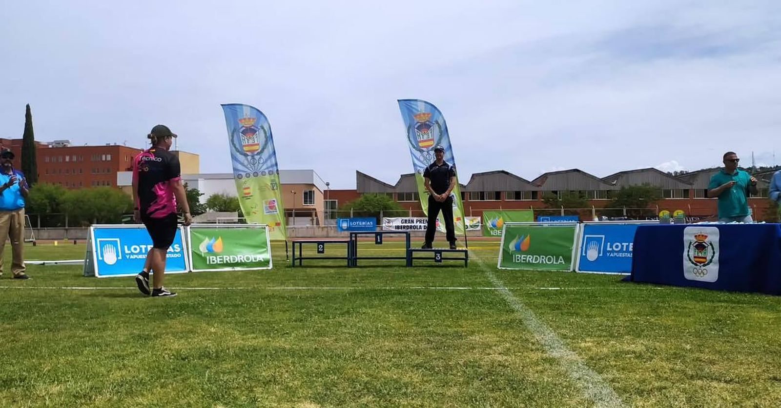 Miguel Ángel Medina, en el podio.