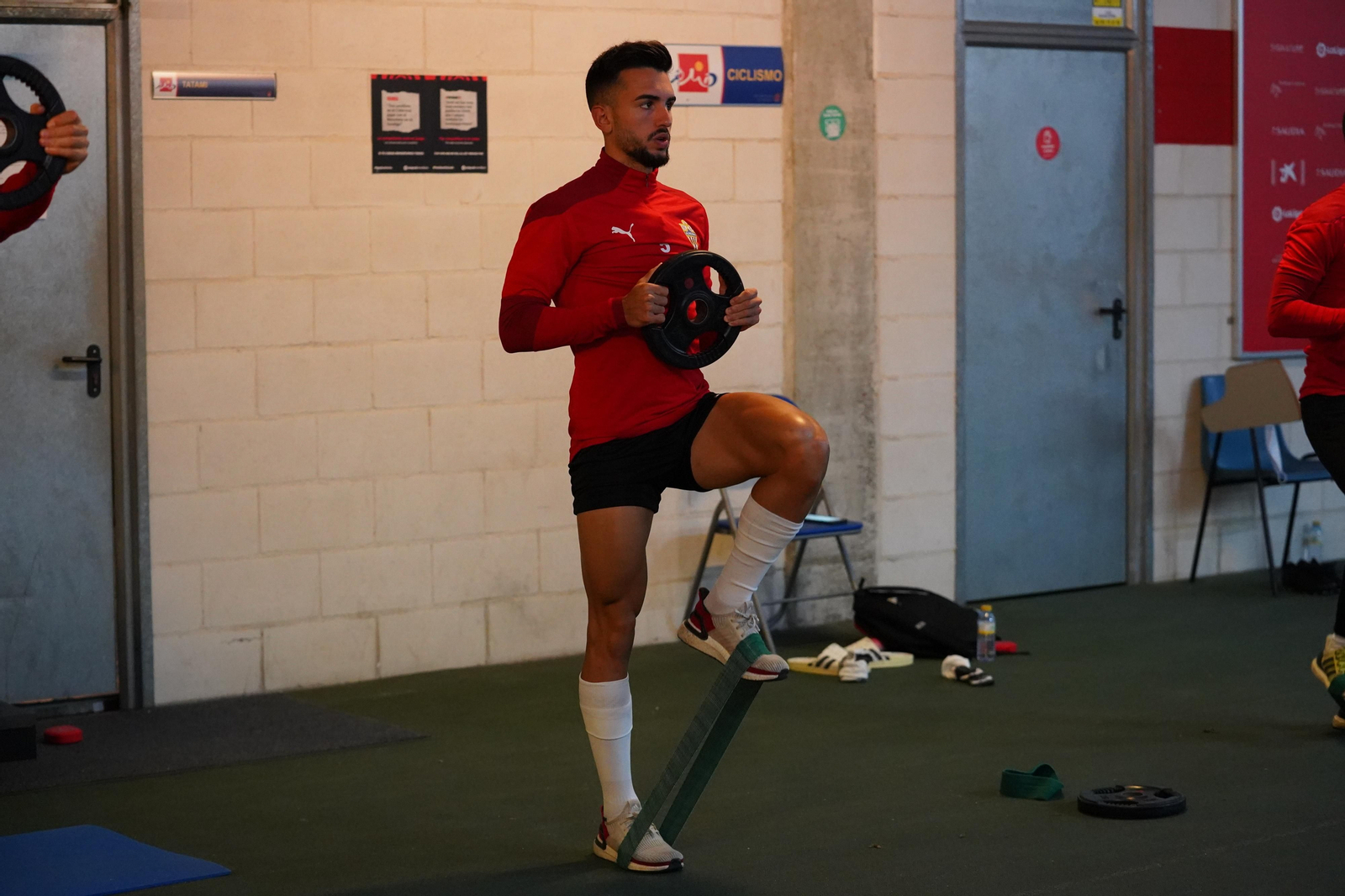 Entrenamiento del Almería, jueves 21