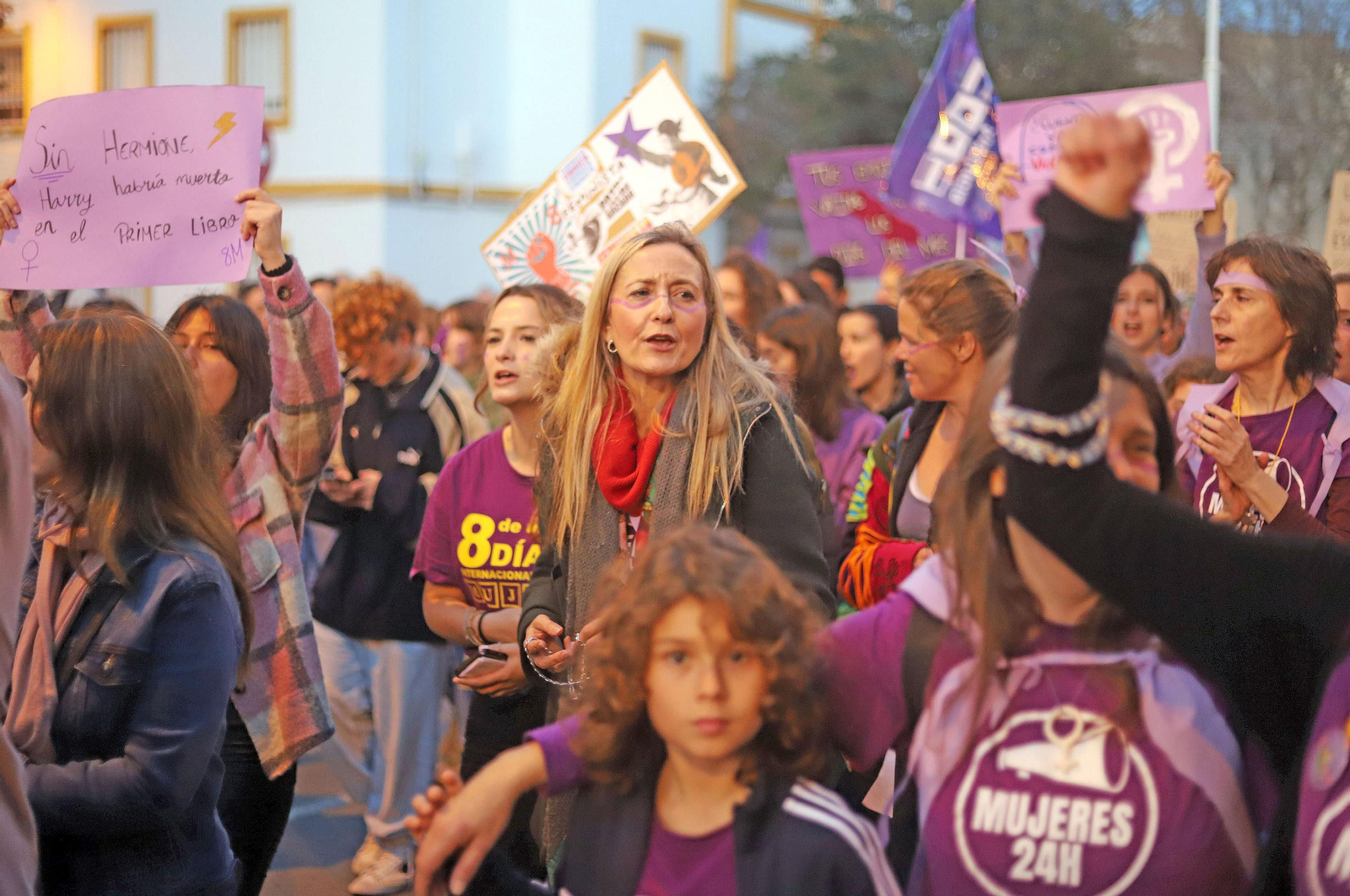 Imágenes de la manifestación del 8 de marzo, Día Internacional de la Mujer