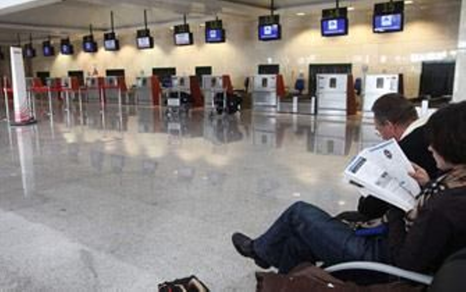 Notable alto para el aeropuerto