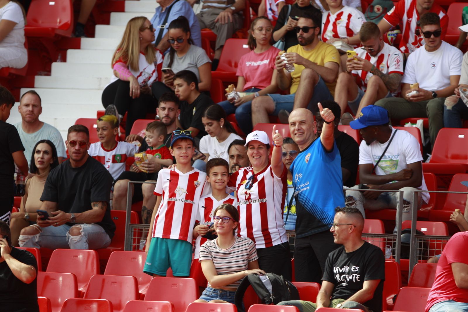 Imágenes de la U.D. Almería-Rayo Vallecano