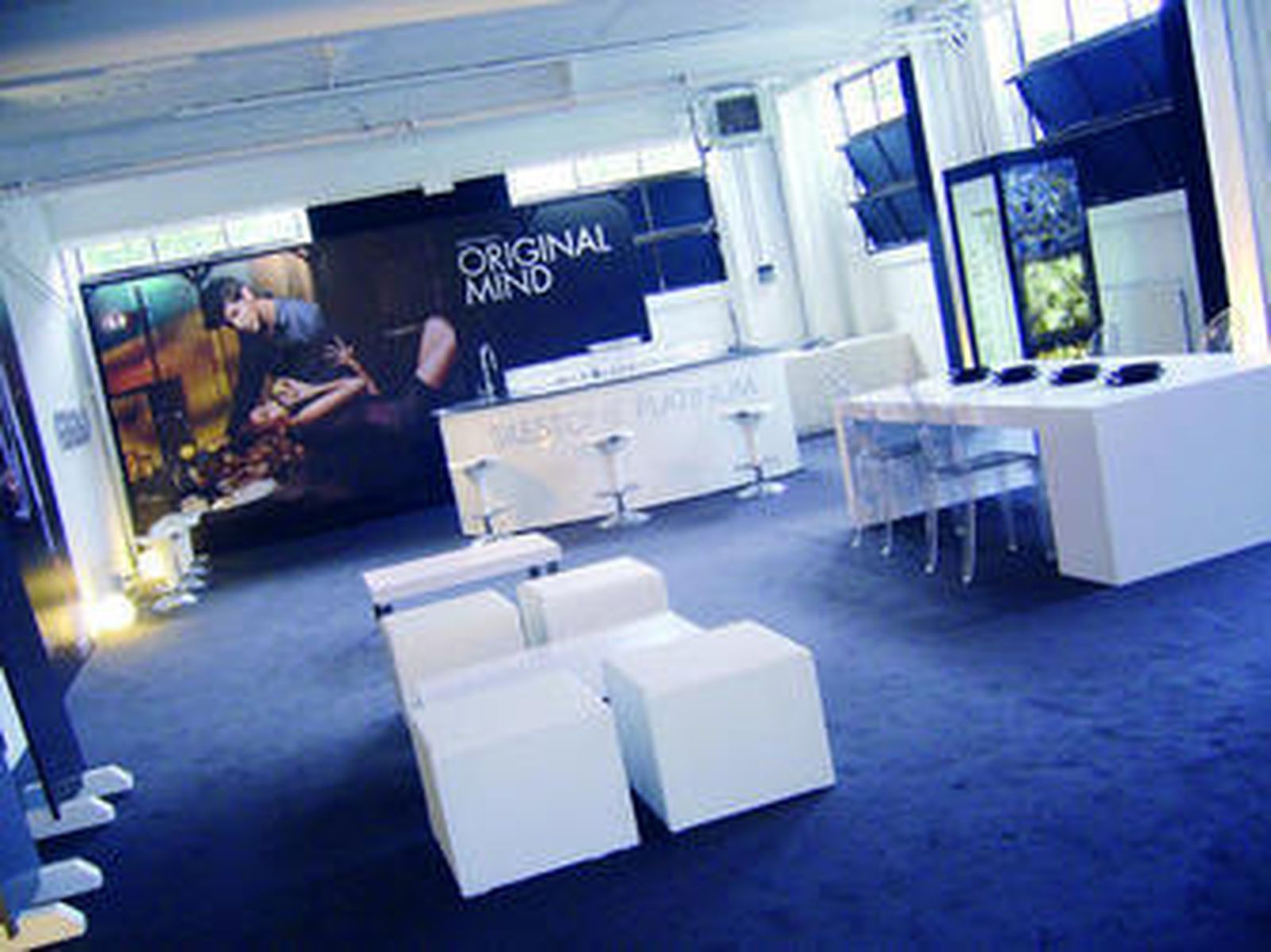 Estand en el que se presentó con la nueva campaña de Silestone.