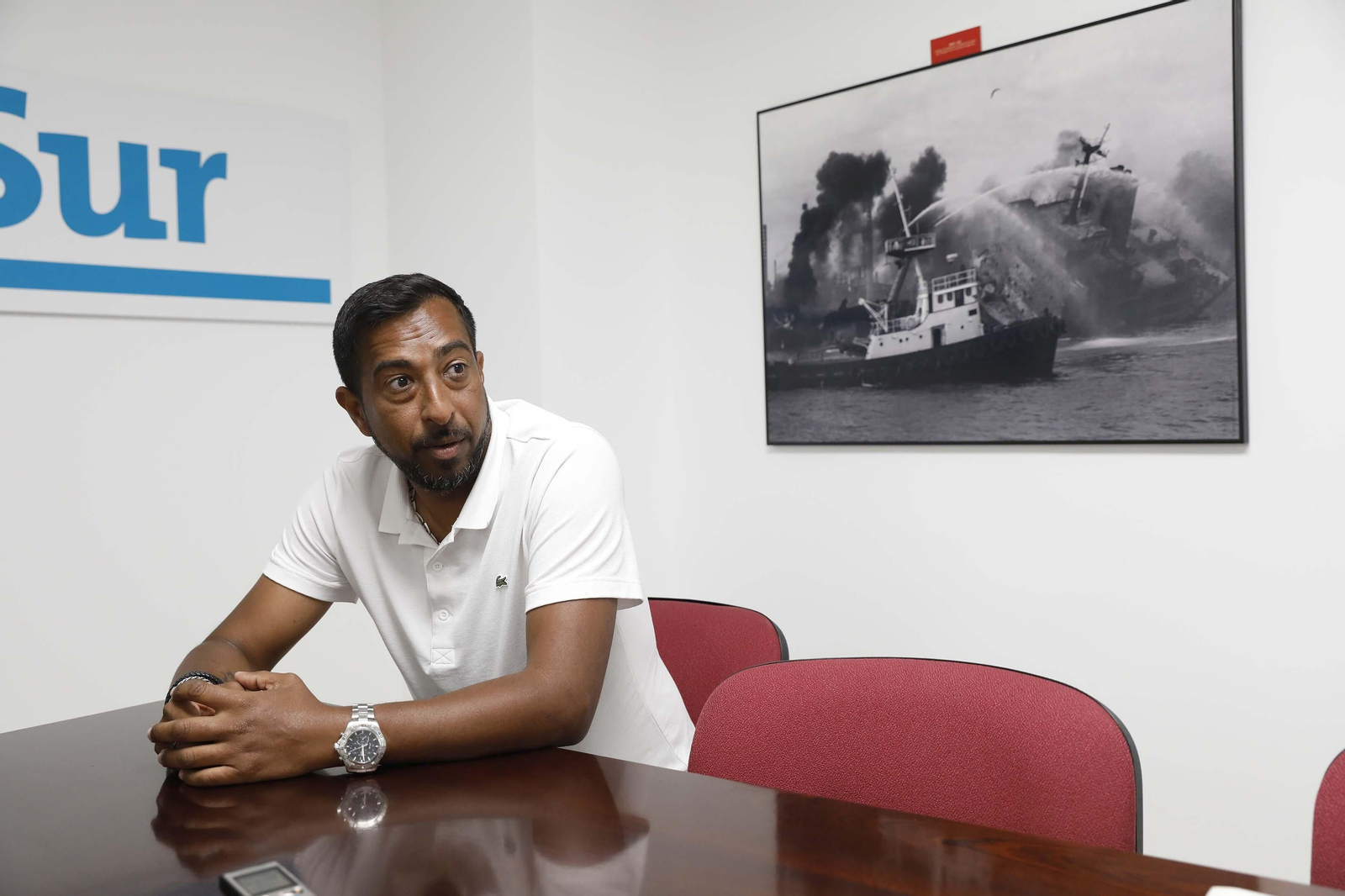 David Santiago, el trabajador que sufrió el accidente laboral en 2004.