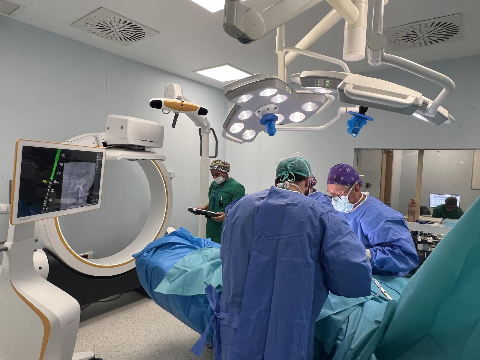 Primera intervención realizada en HM Málaga con el navegador.