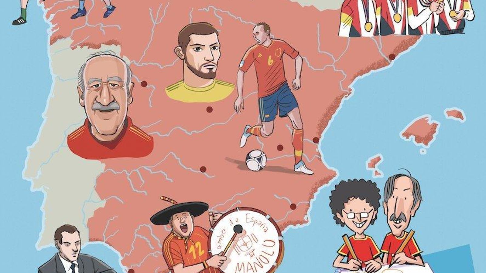 Ilustración del ‘Atlas Mundial del Fútbol’.