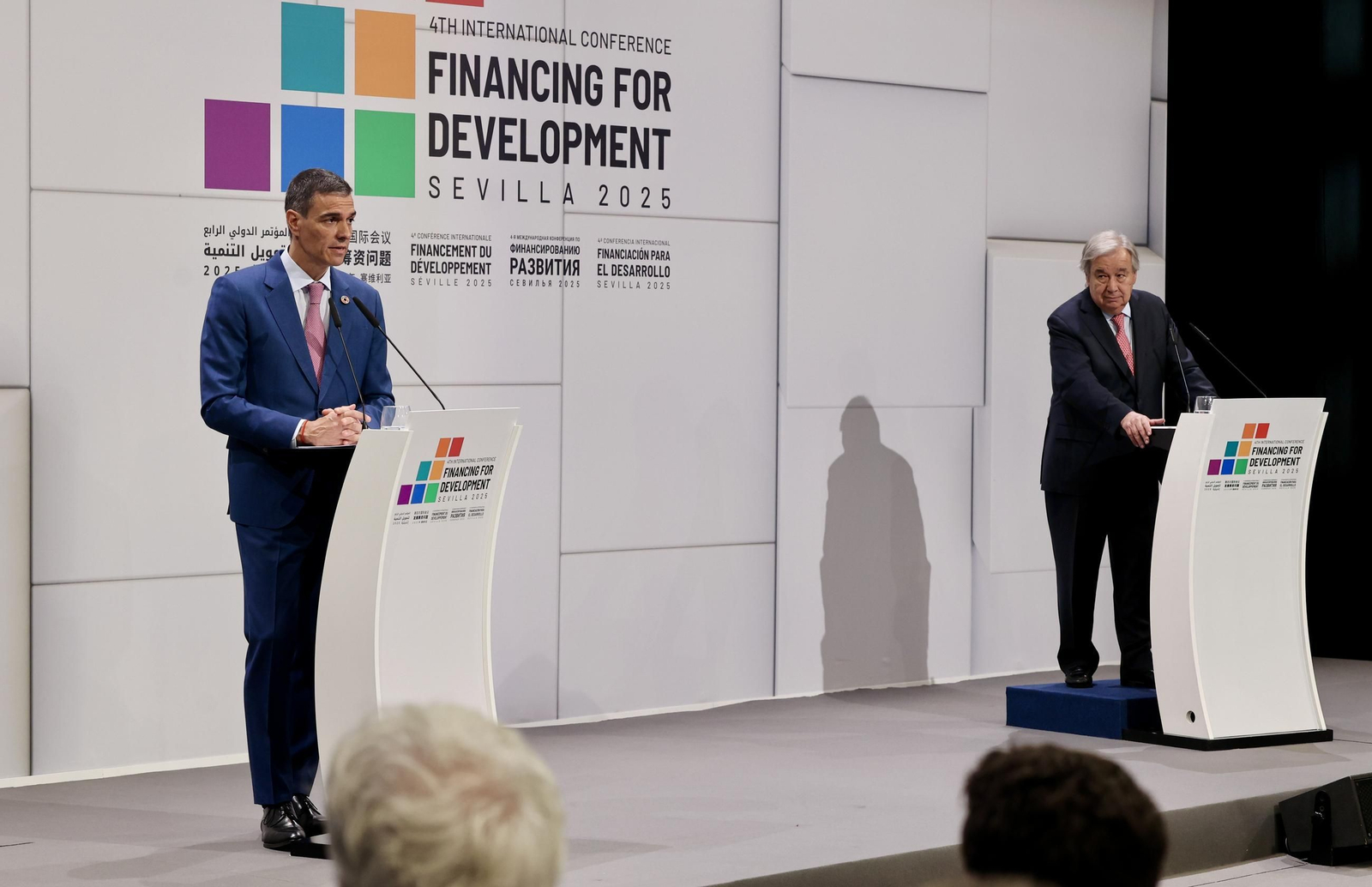 Las fotos de la primera jornada de la cumbre de la ONU en Sevilla